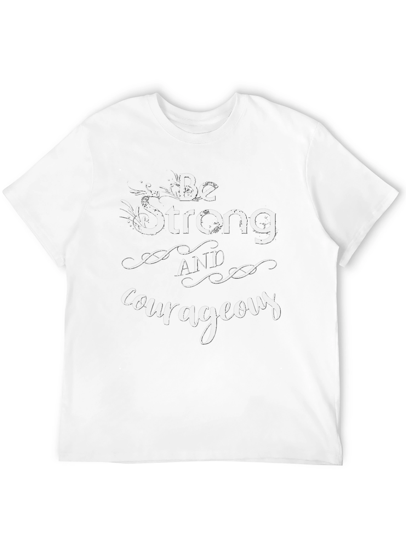 Black Be Strong & Courageous Black Graphic Tee view 12