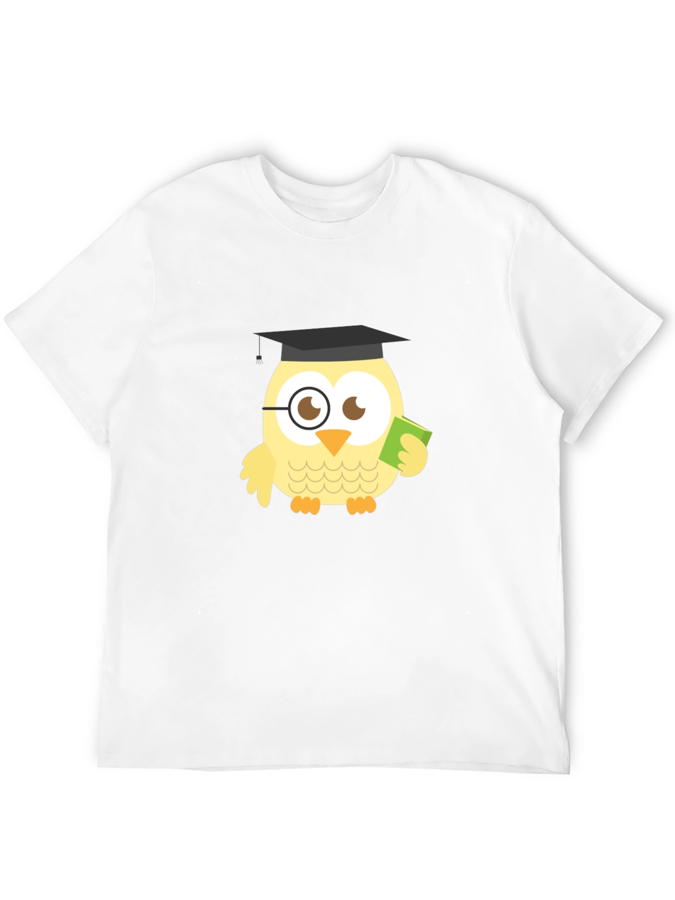 Black Funny Owl Grad Black T-Shirt view 12