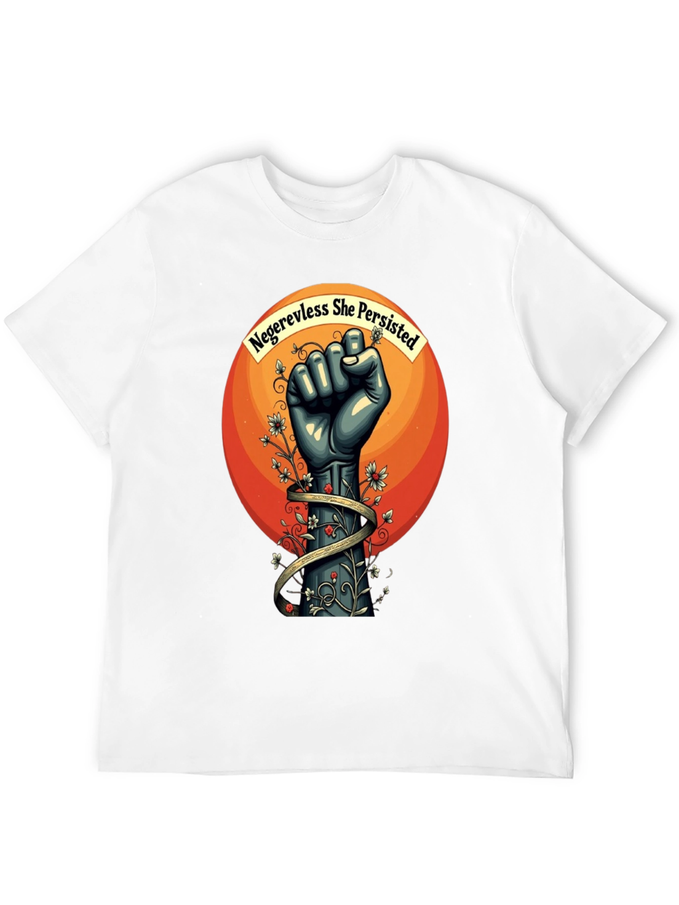 Black Nevertheless She Persisted Graphic Tee view 12