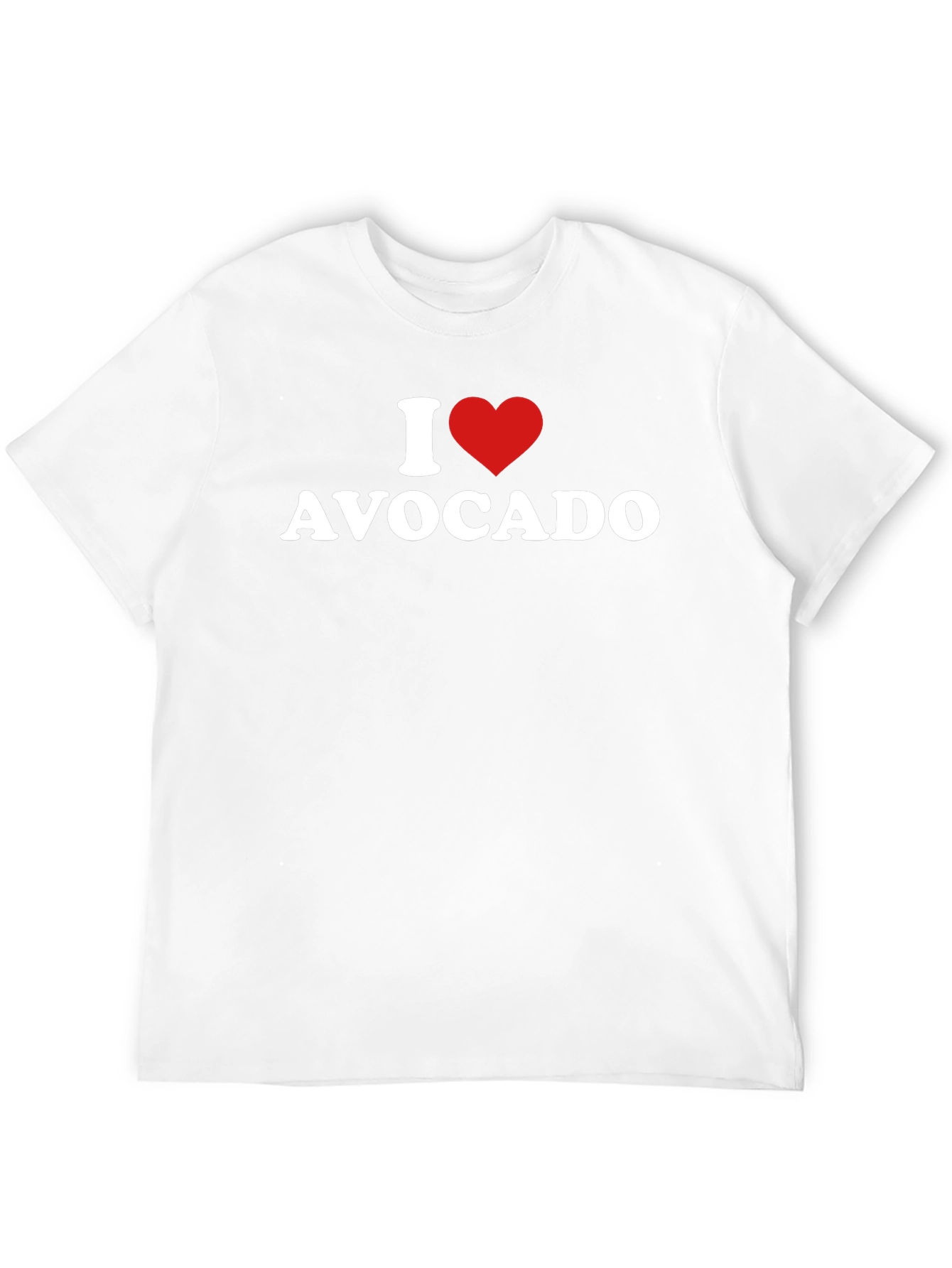 Black I Heart Avocado T-Shirt - Unisex Black Tee view 12