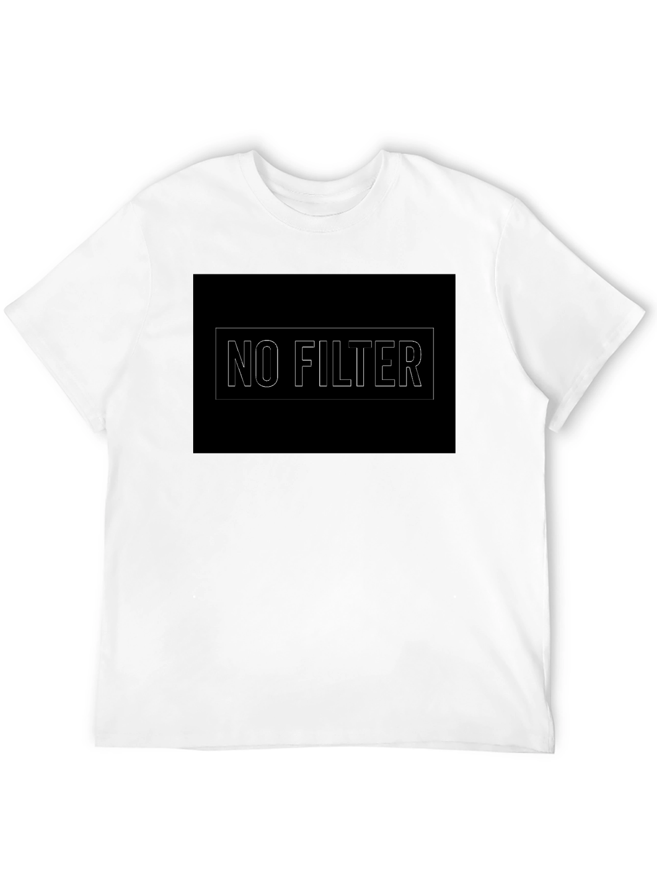 Black No Filter Graphic Tee - Mens Black T-Shirt view 12