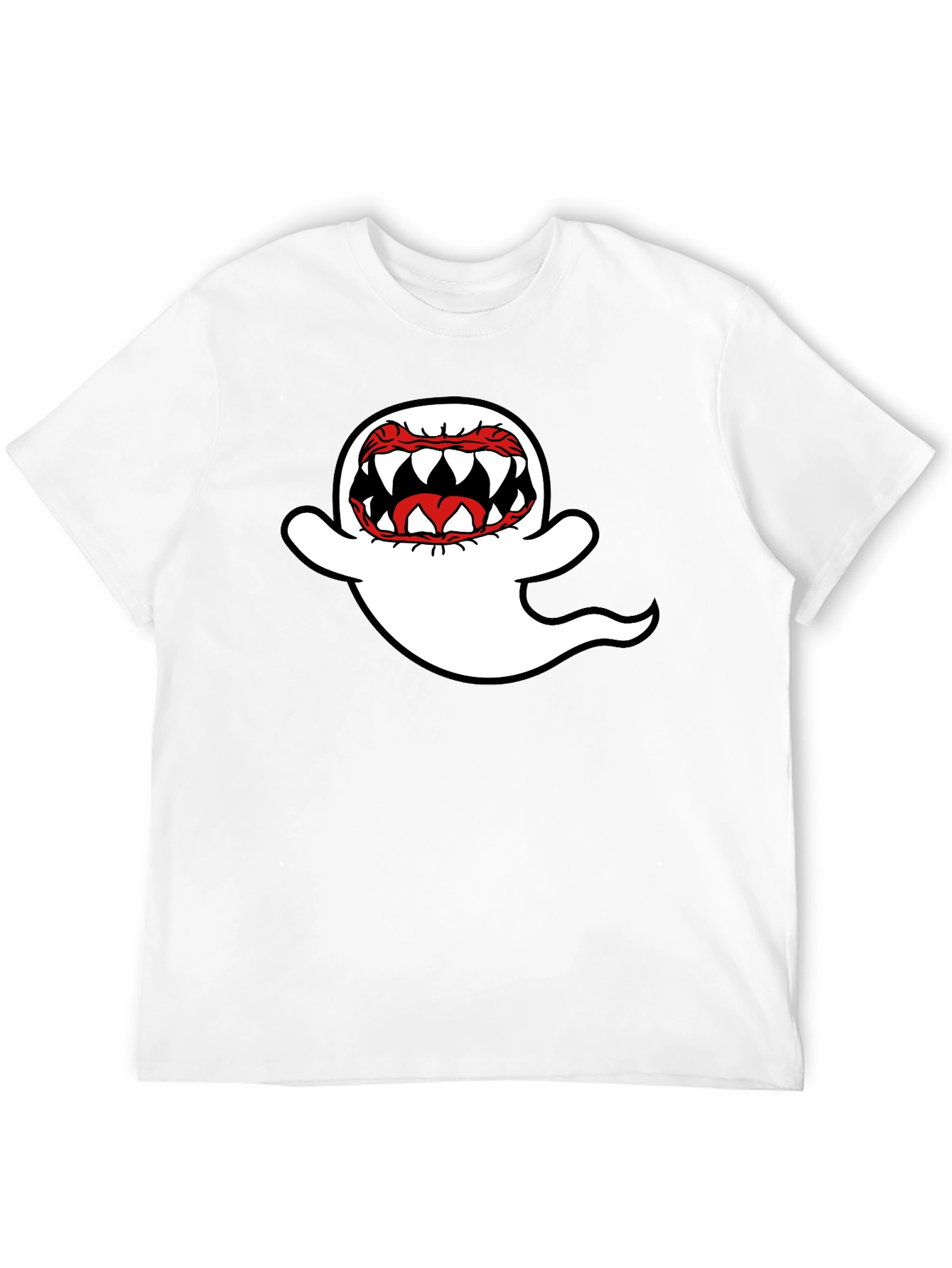 Black Ghost Graphic Black T-Shirt view 12