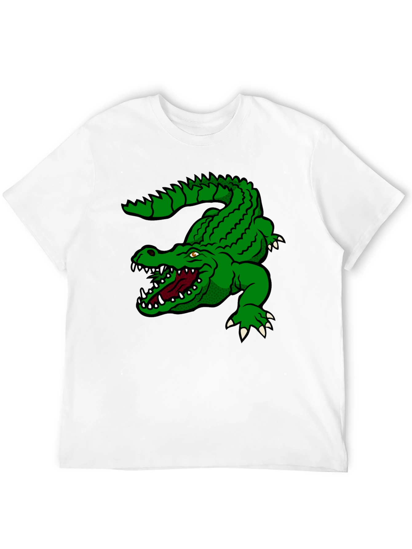 Black Green Alligator Graphic T-Shirt - Bold Style view 12