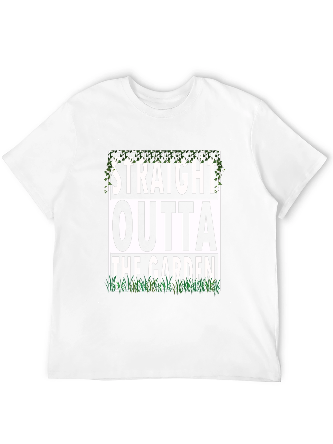 Black Straight Outta The Garden Funny T-Shirt view 12