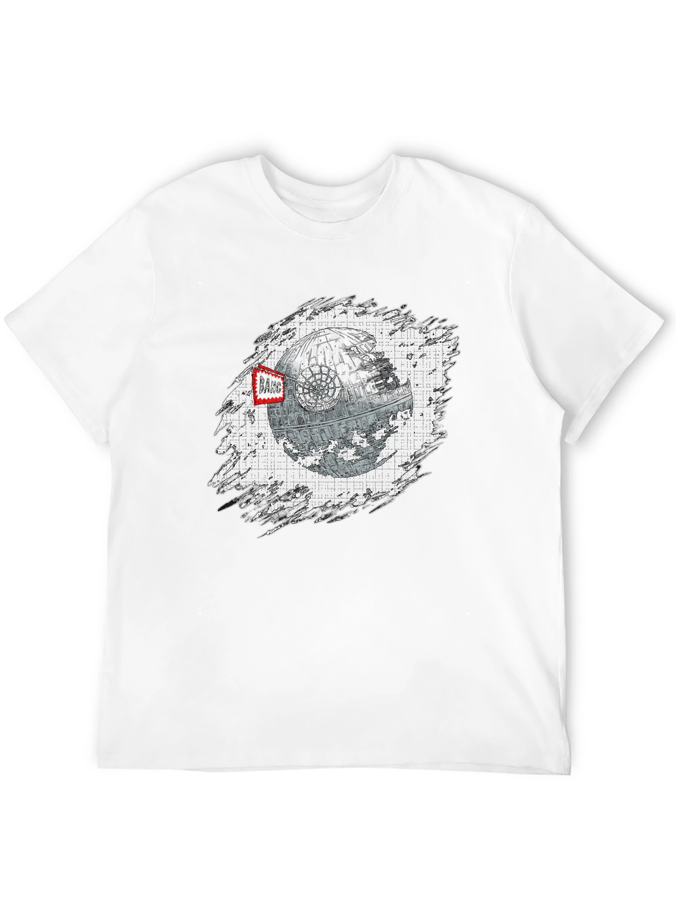 Black Death Star T-Shirt - Sci-Fi Graphic Tee view 12