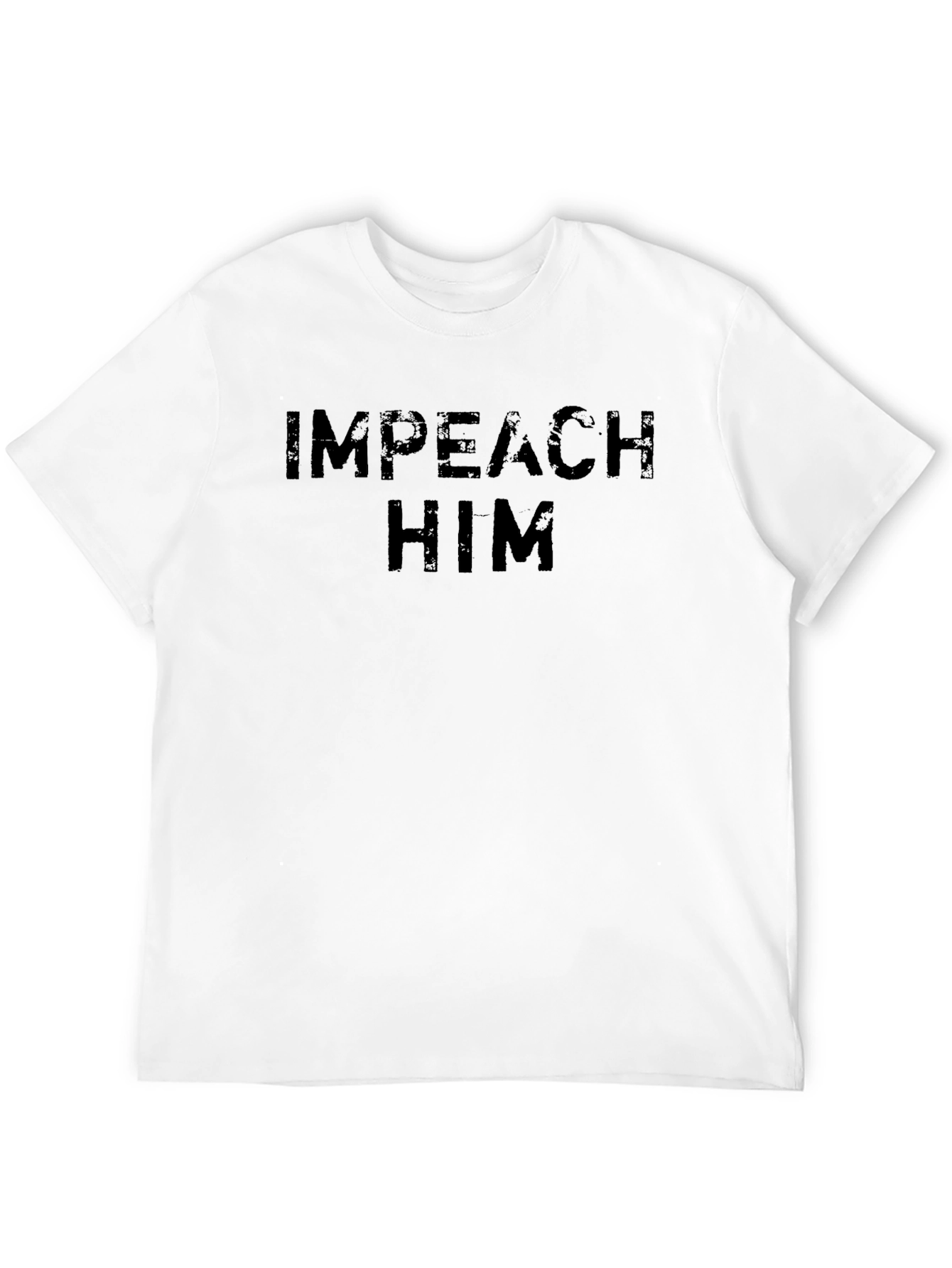 Black Impeach Him Slogan T-Shirt - Political Statement Tee view 12