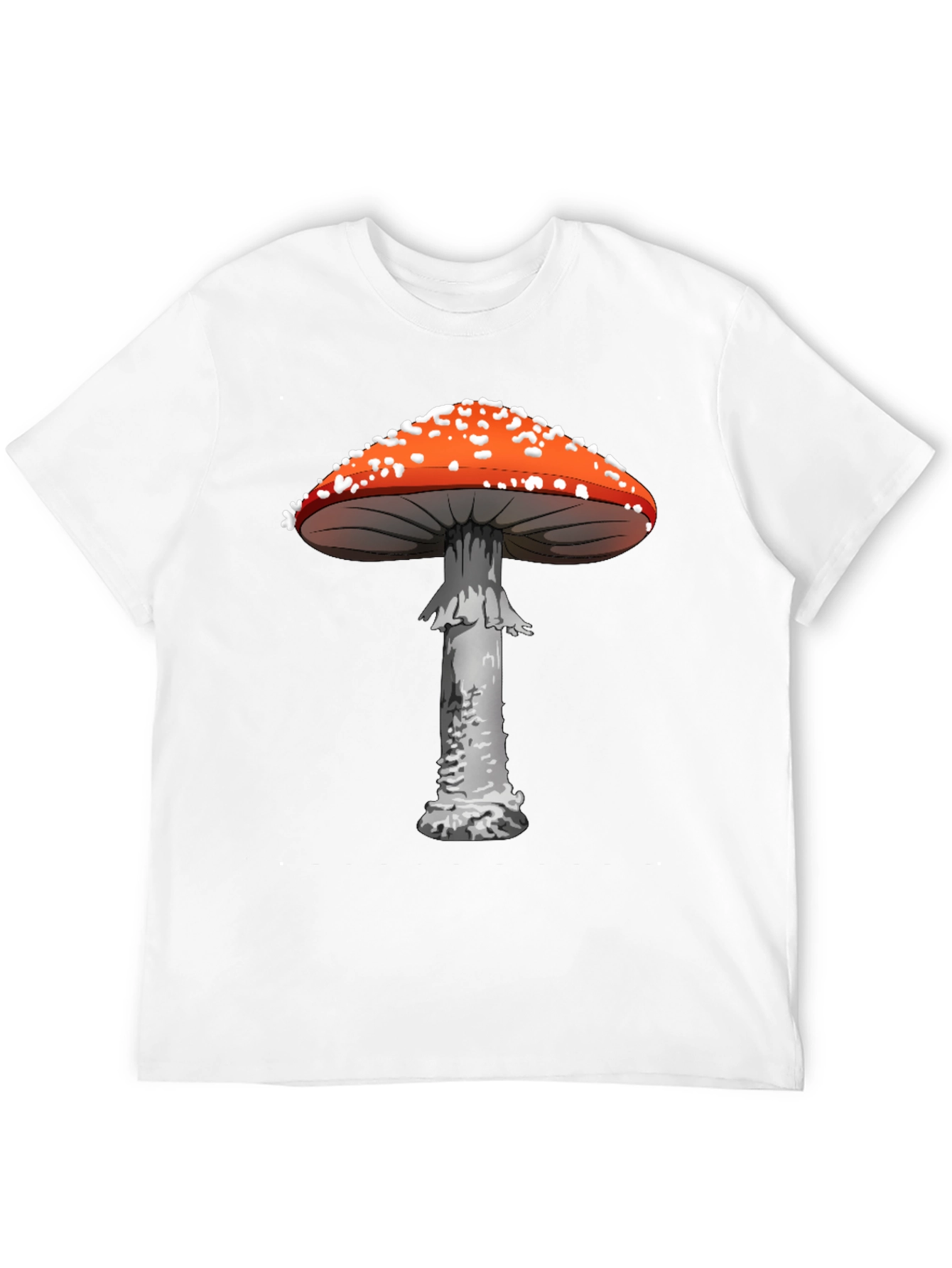 Black Mushroom Graphic Tee - Funky Novelty Print view 12