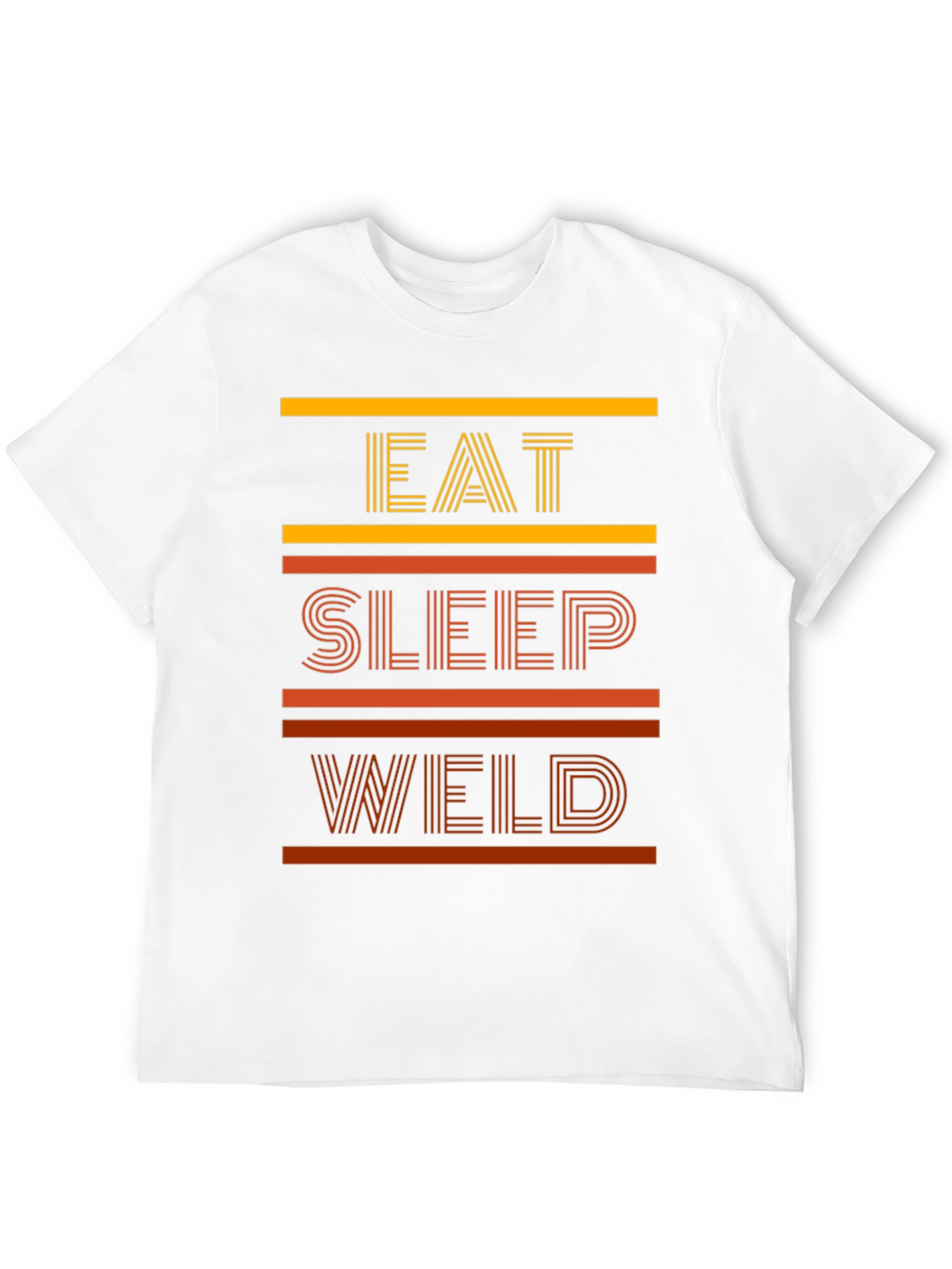 Black Eat Sleep Weld Graphic T-Shirt view 12