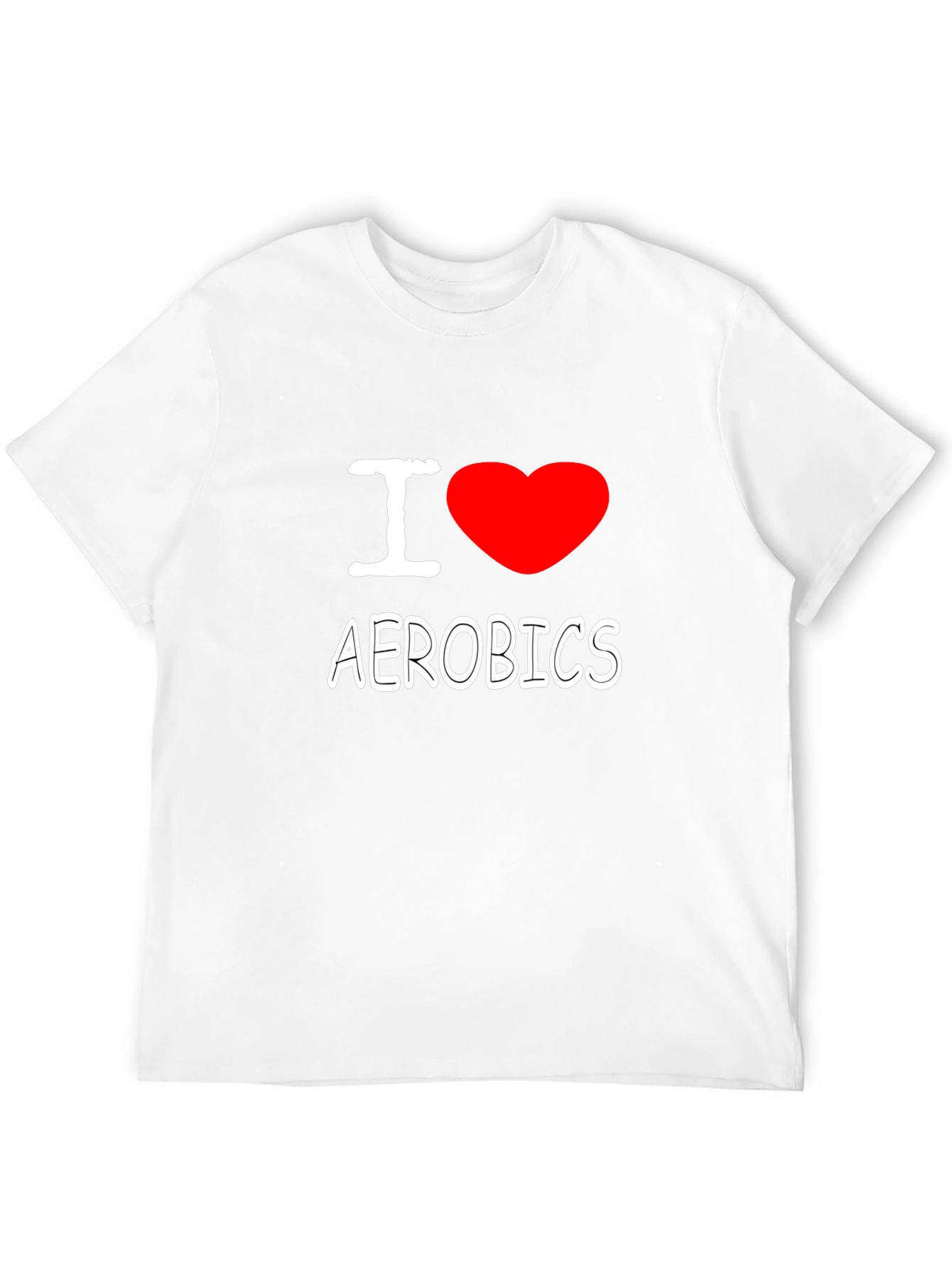 Black I Heart Aerobics Black Cotton Tee view 12