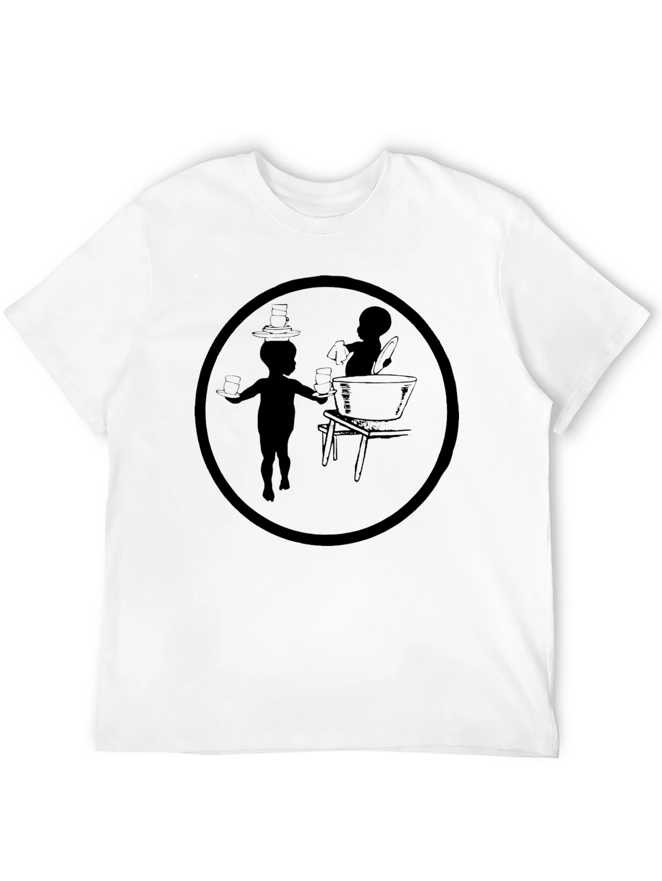 Black Silhouette Graphic Print Tee view 12