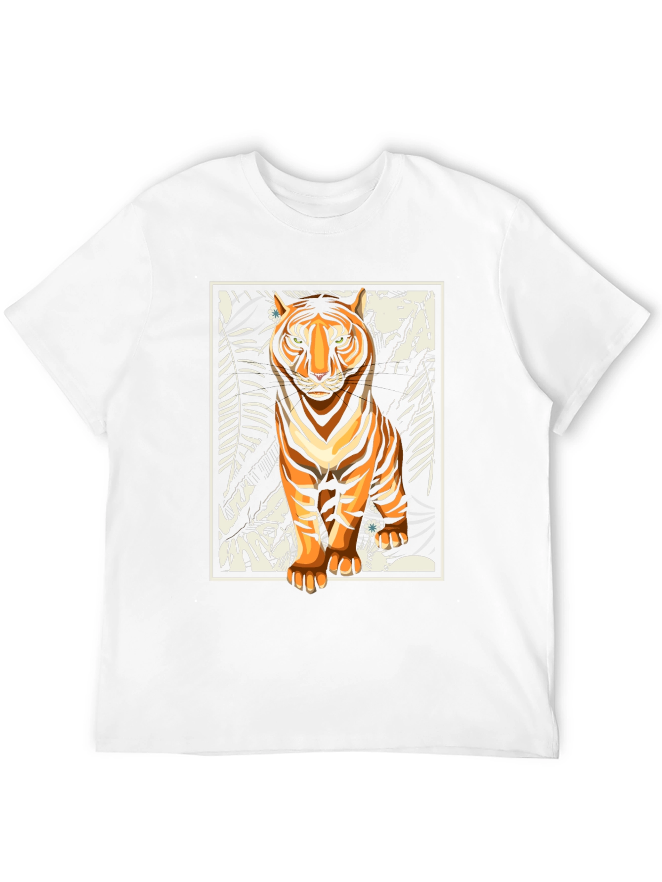 Black Tiger Graphic Print Black T-Shirt view 12