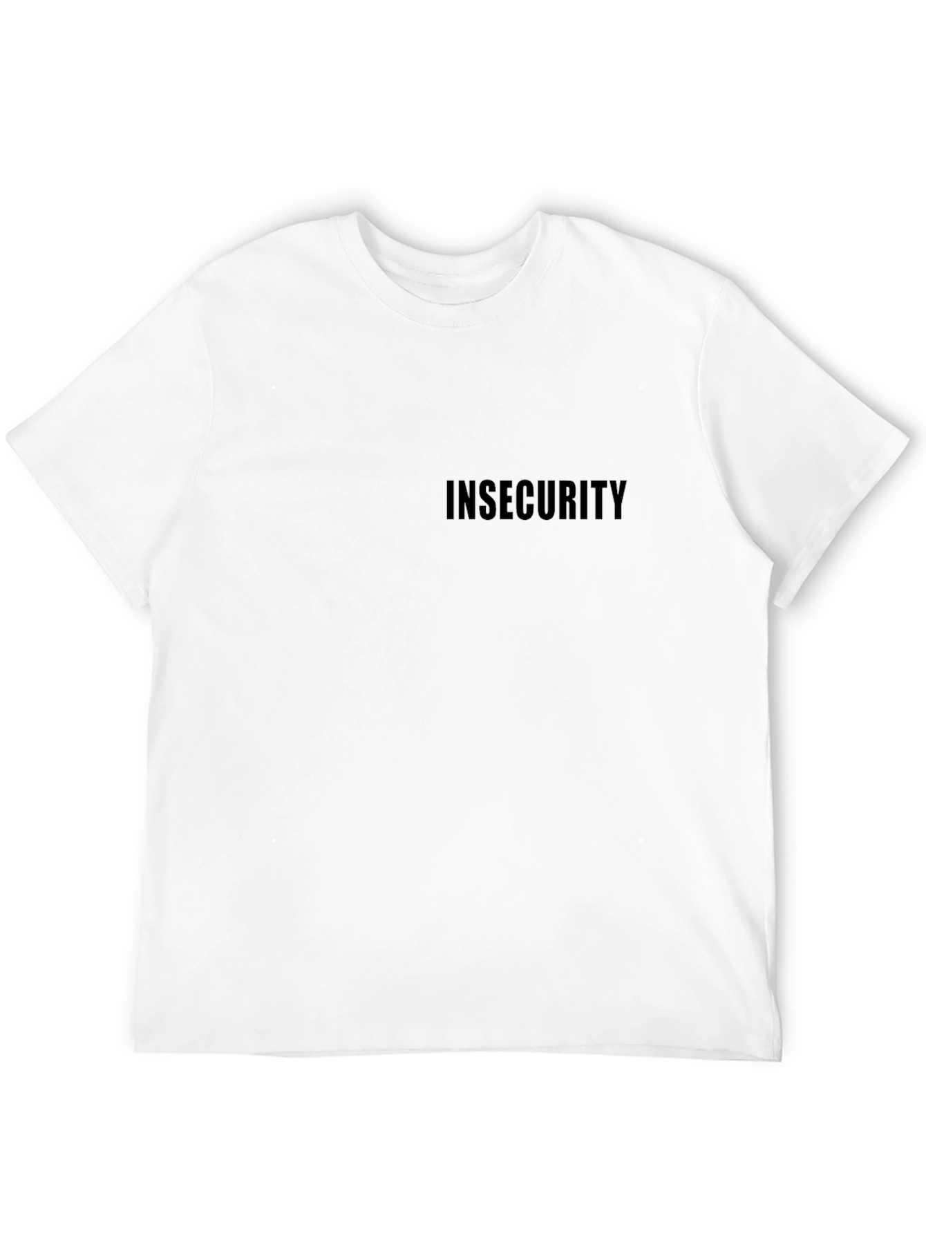 Black Insecurity T-Shirt - Black Graphic Tee view 12
