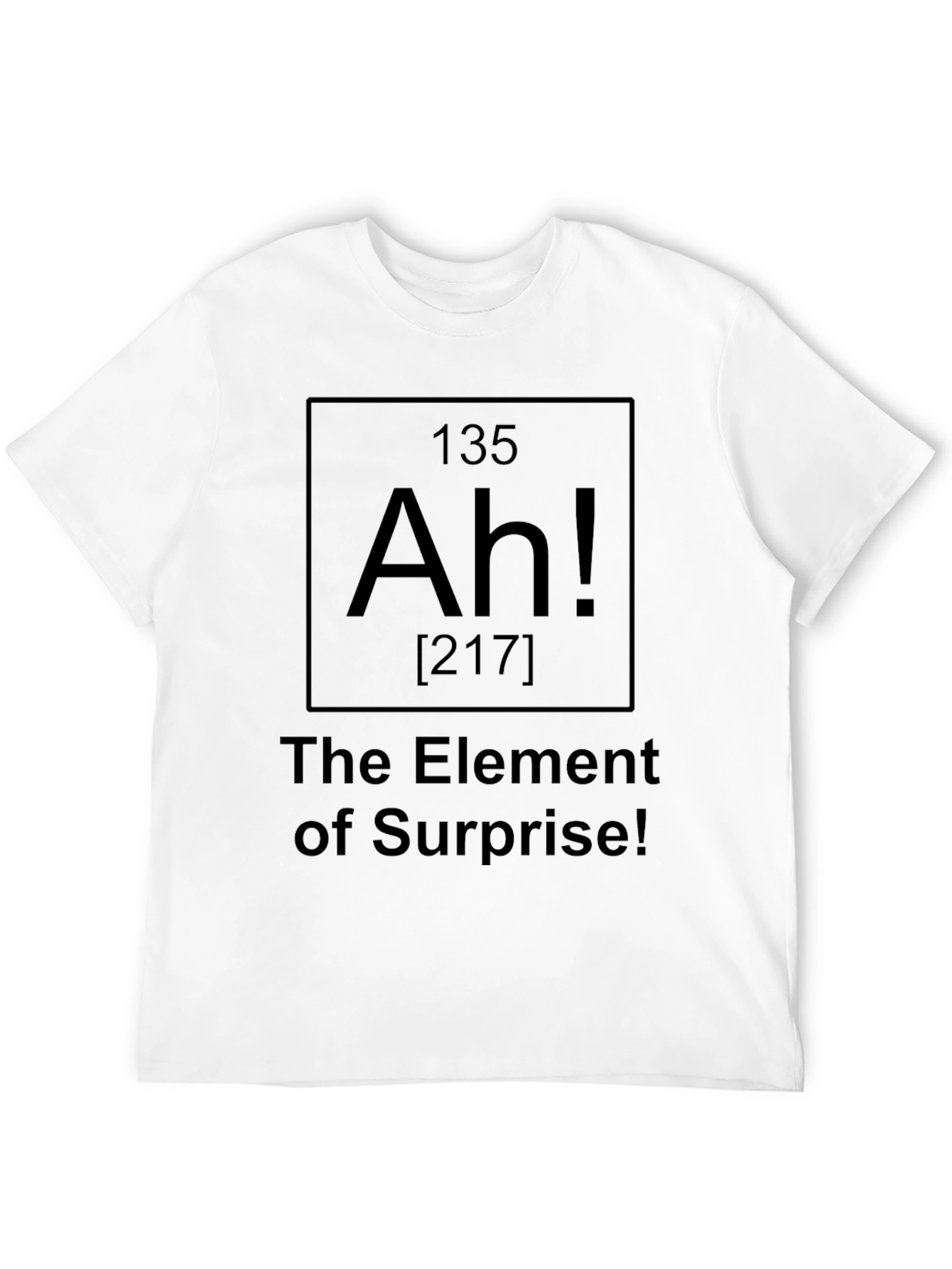 Black Ah! Element of Surprise T-Shirt - Black view 12