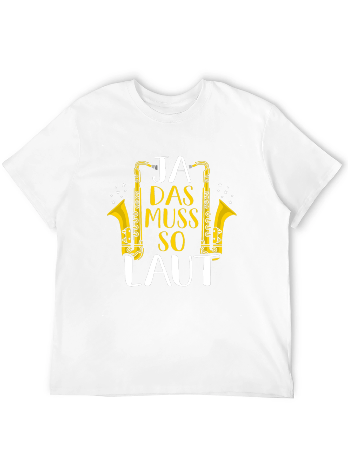 Black Ja Das Muss So Laut Saxophone T-Shirt view 12