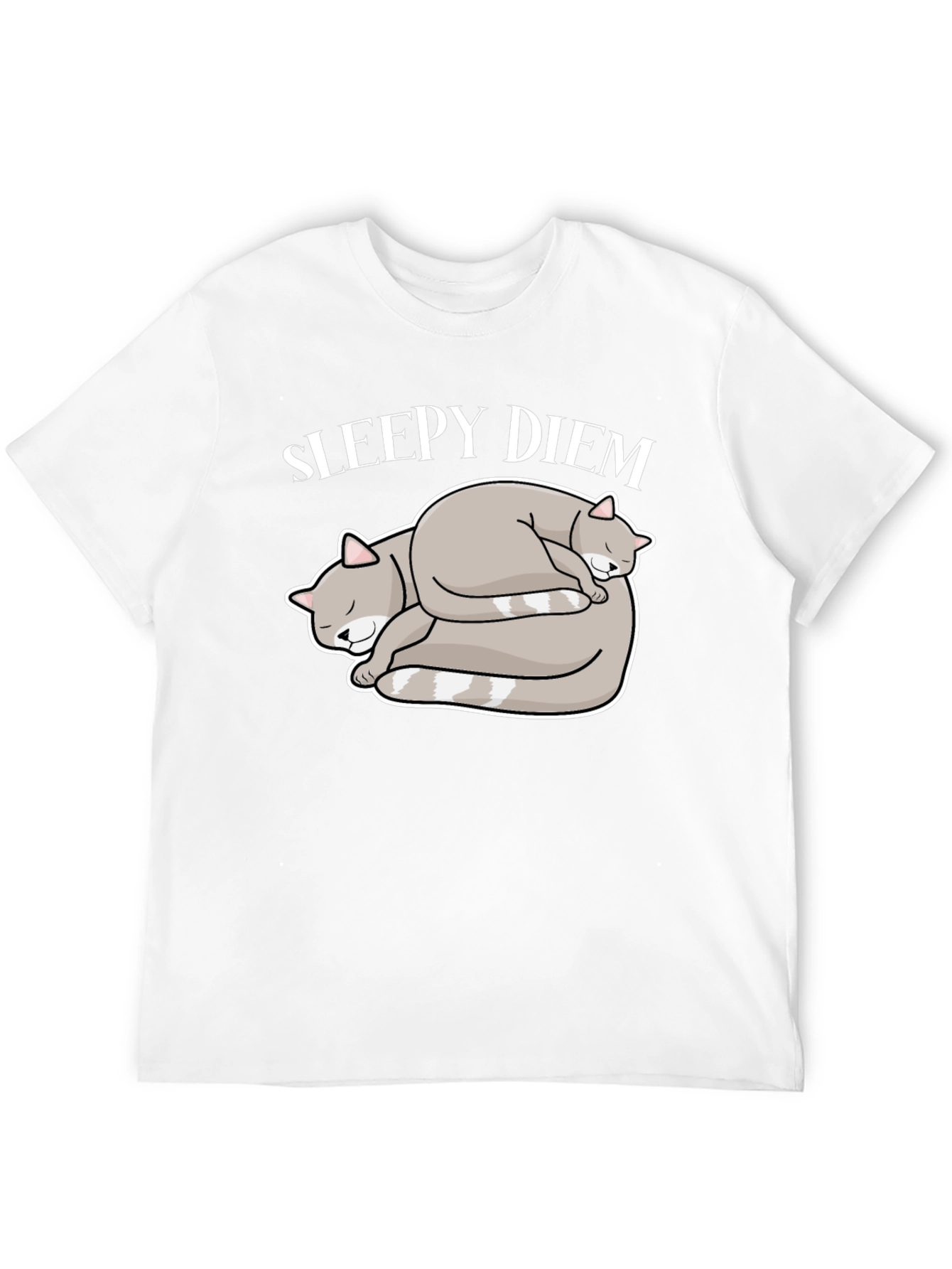 Black Sleepy Diem Cat Nap T-Shirt Black Cotton Blend view 12