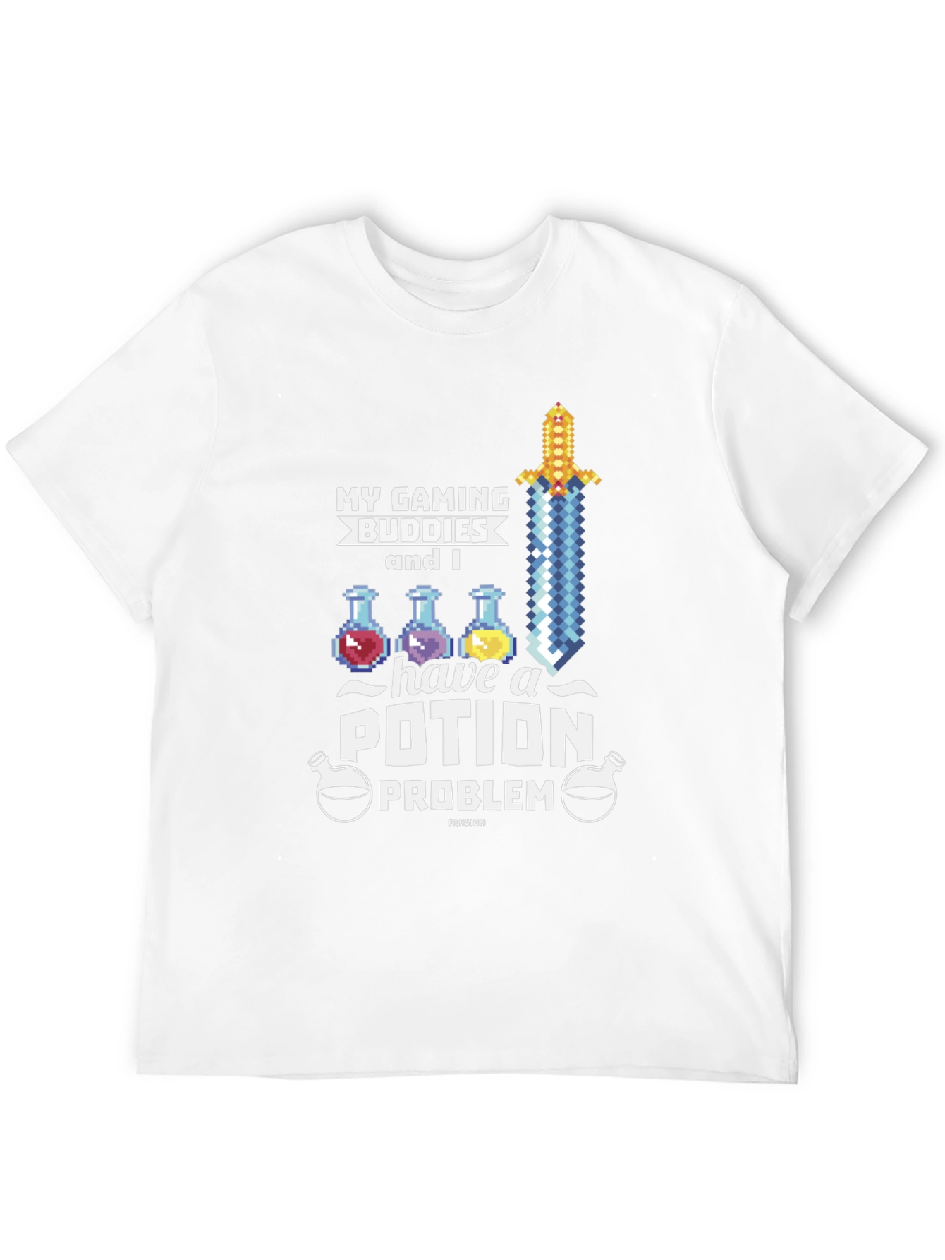 Gaming Buddies Potion Problem Black T-Shirt - 12