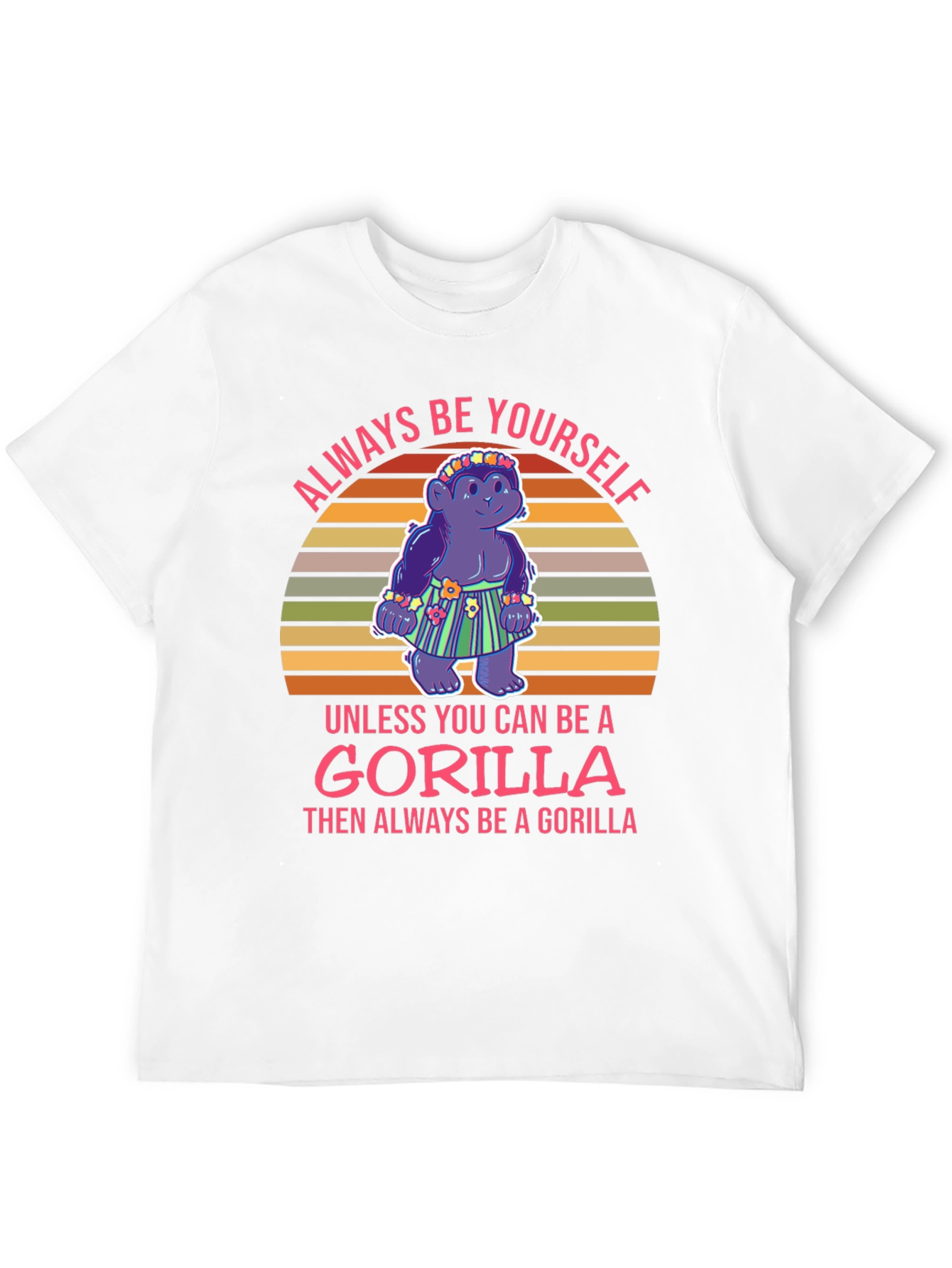 Black Always Be Yourself Gorilla T-Shirt view 12