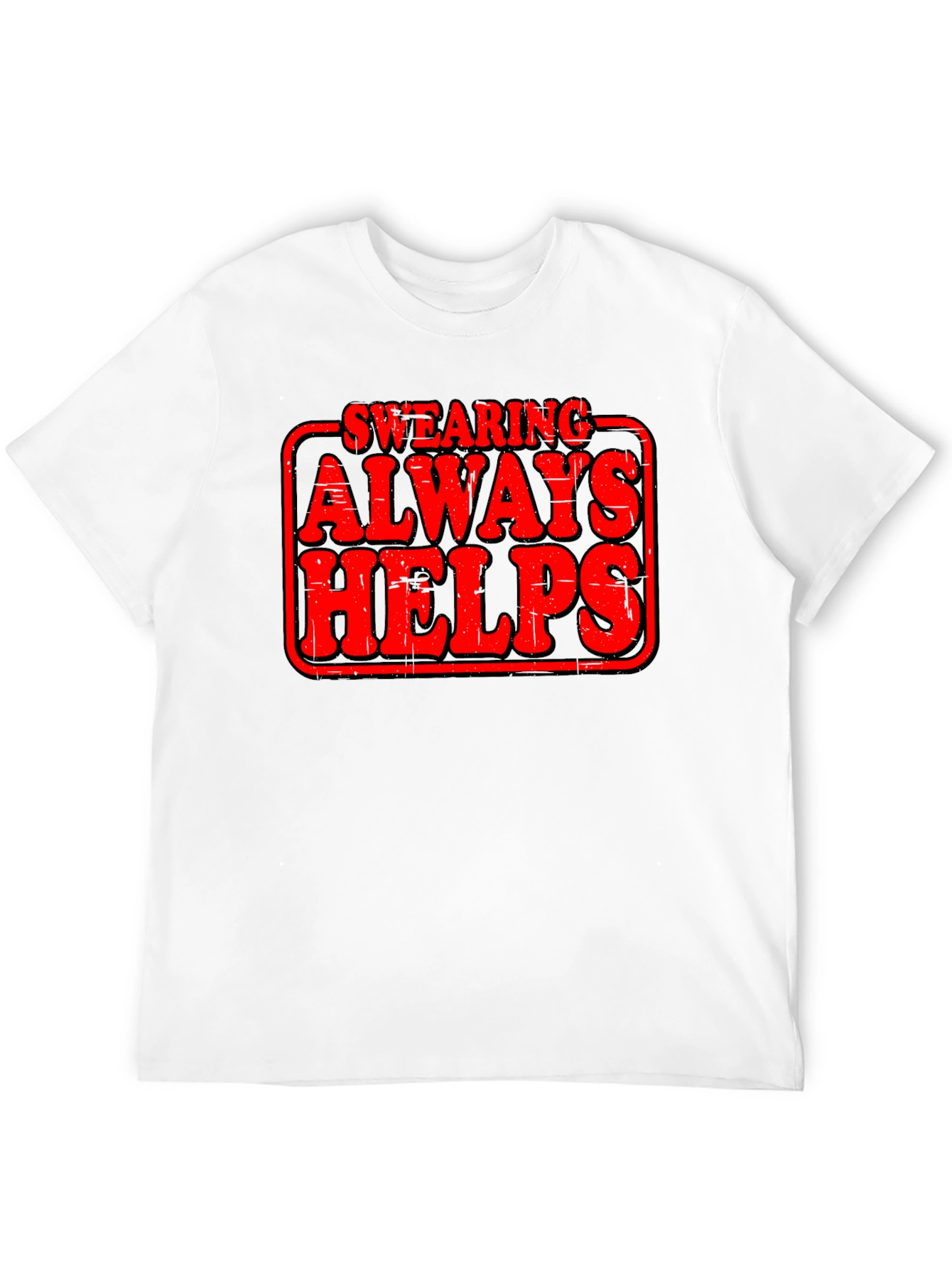 Black Swearing Always Helps Graphic T-Shirt view 12