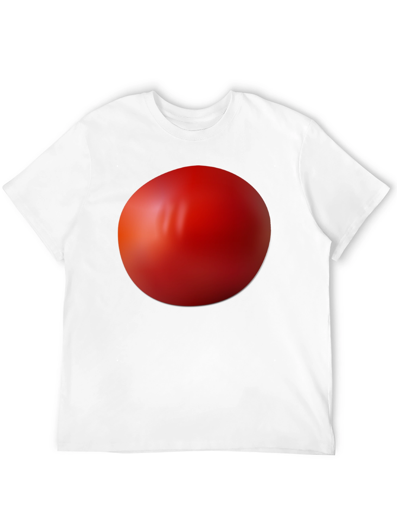 Black Red Sphere Graphic Black T-Shirt view 12