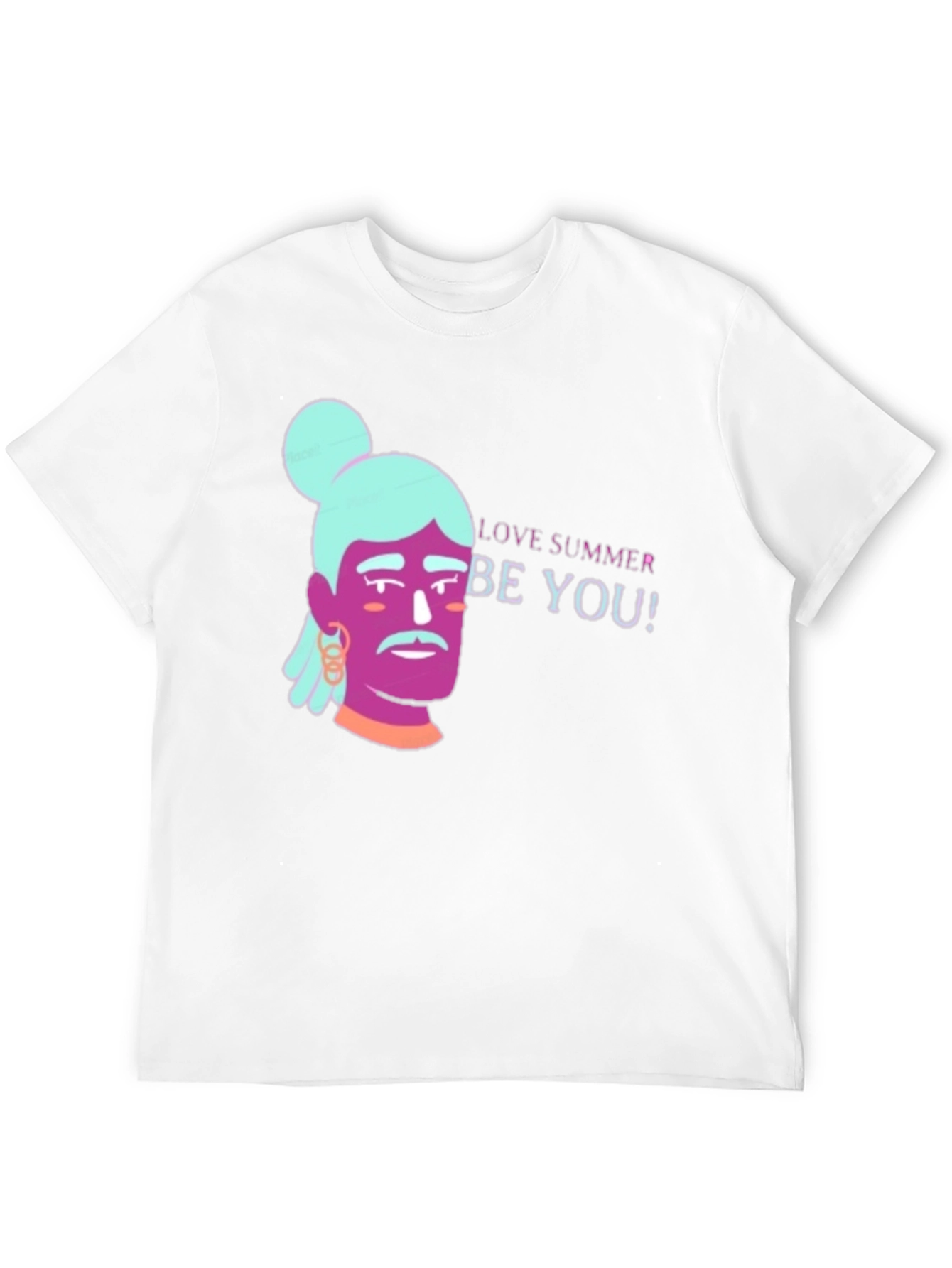 Black Love Summer Be You! Graphic Black T-Shirt view 12