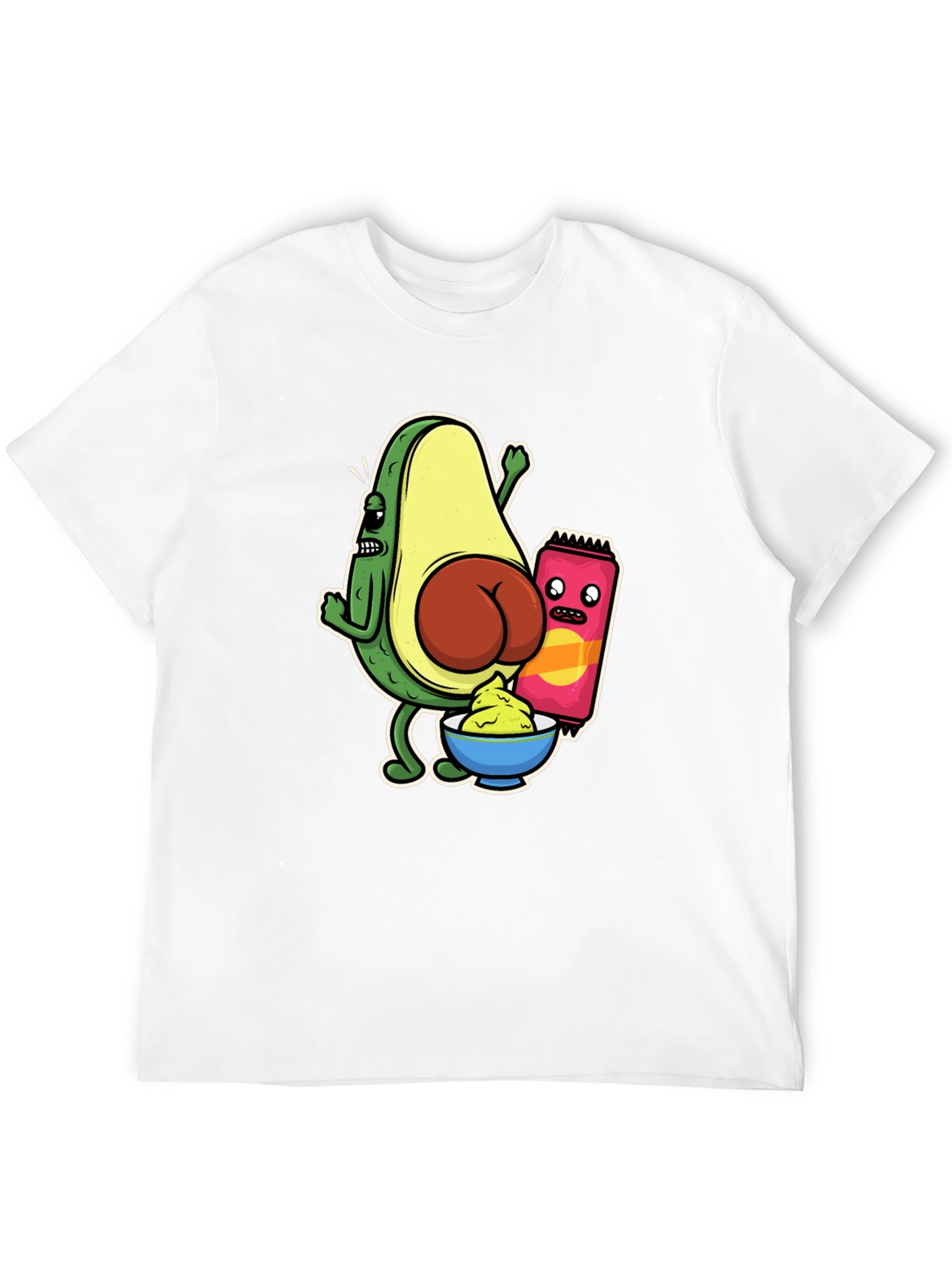 Black Avocado Butt Funny Graphic Tee view 12