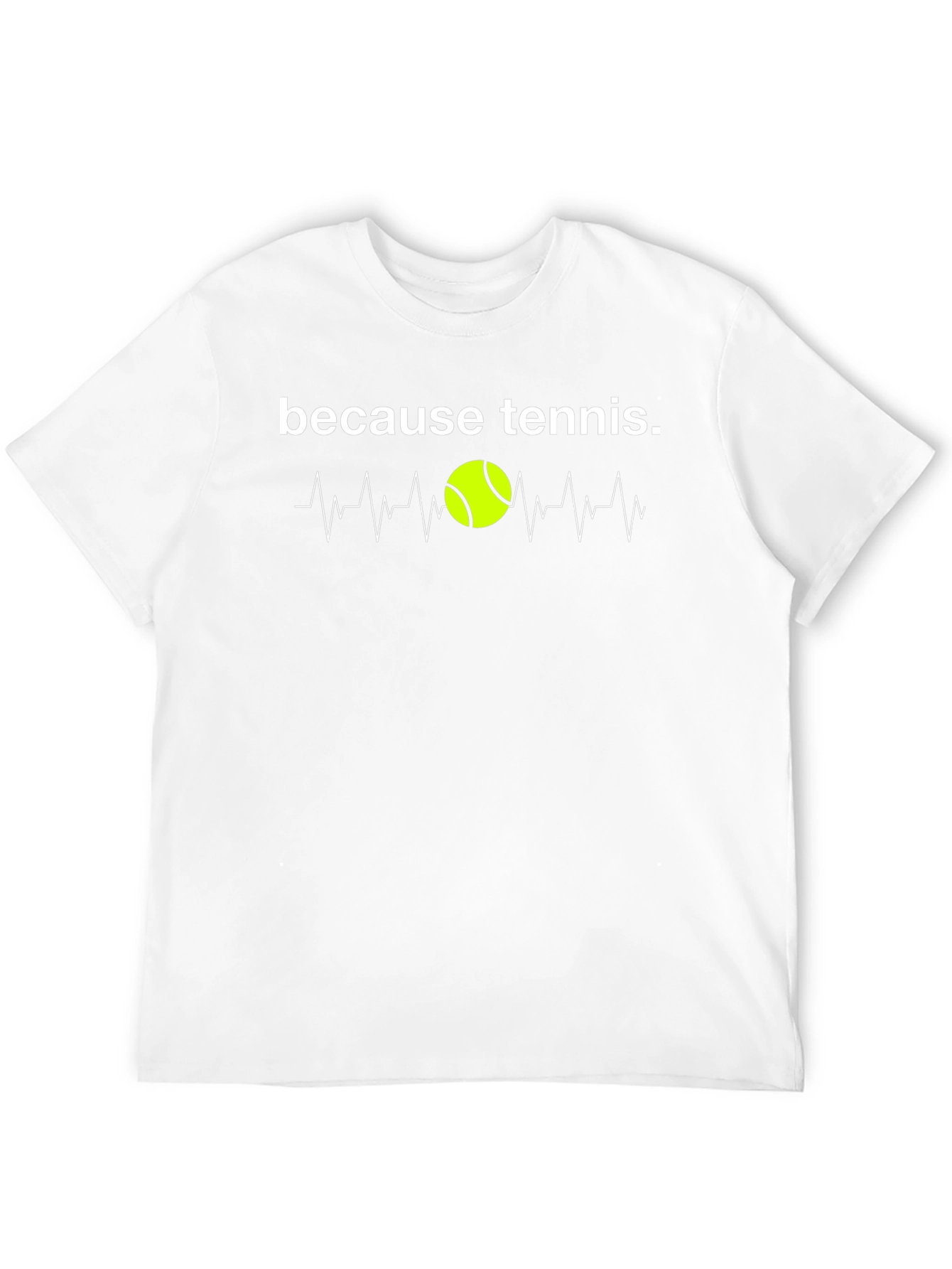 Black Because Tennis T-Shirt view 12
