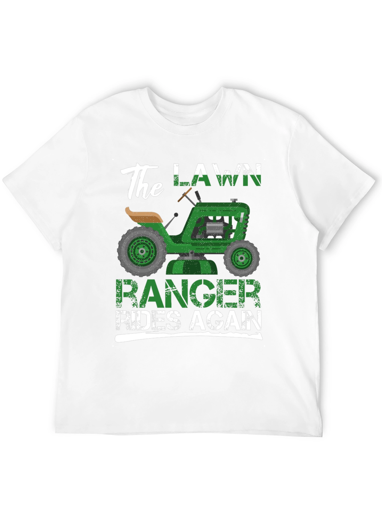 Black The Lawn Ranger Rides Again - Funny T-Shirt view 12