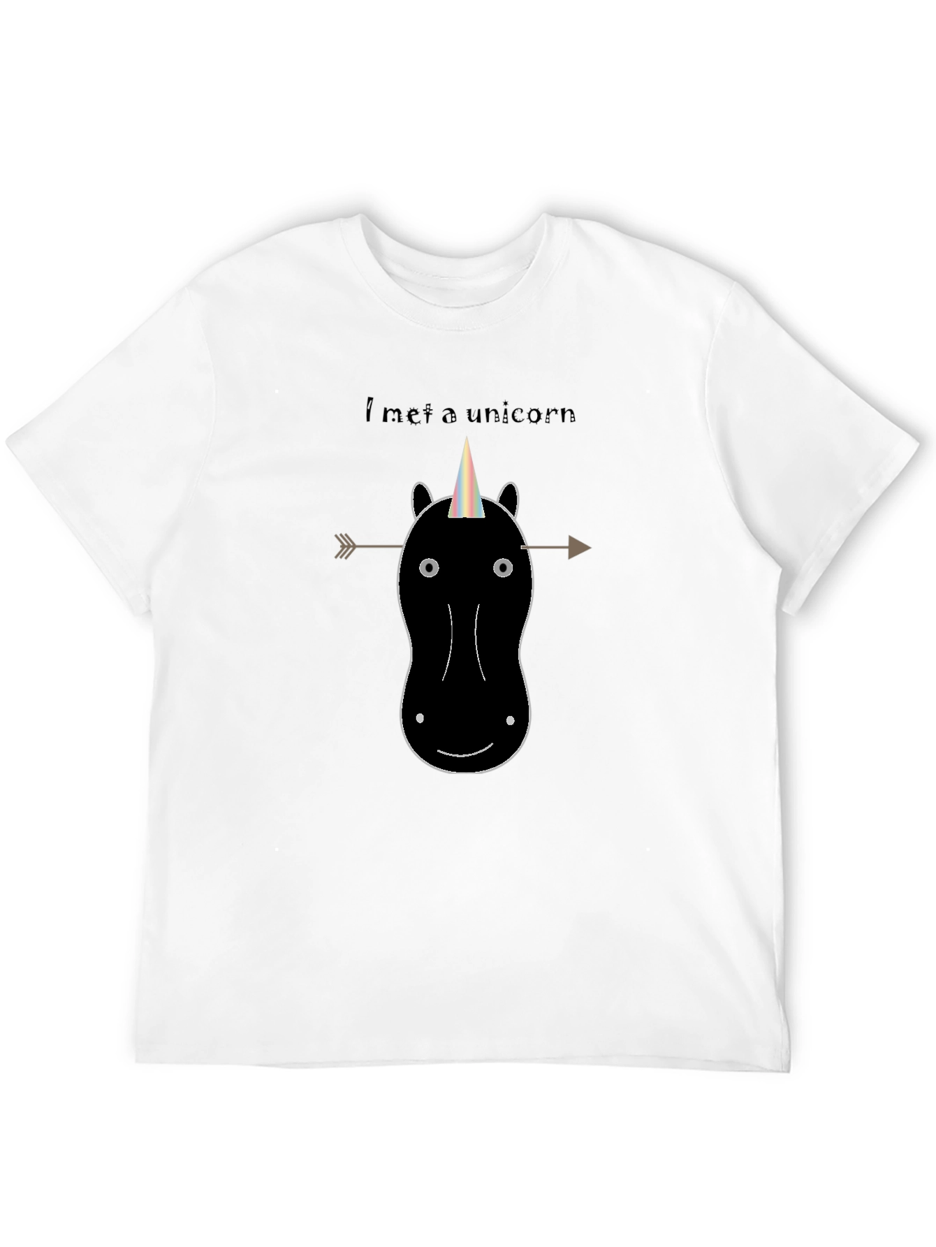 Black I Met a Unicorn Graphic T-Shirt - Black view 12