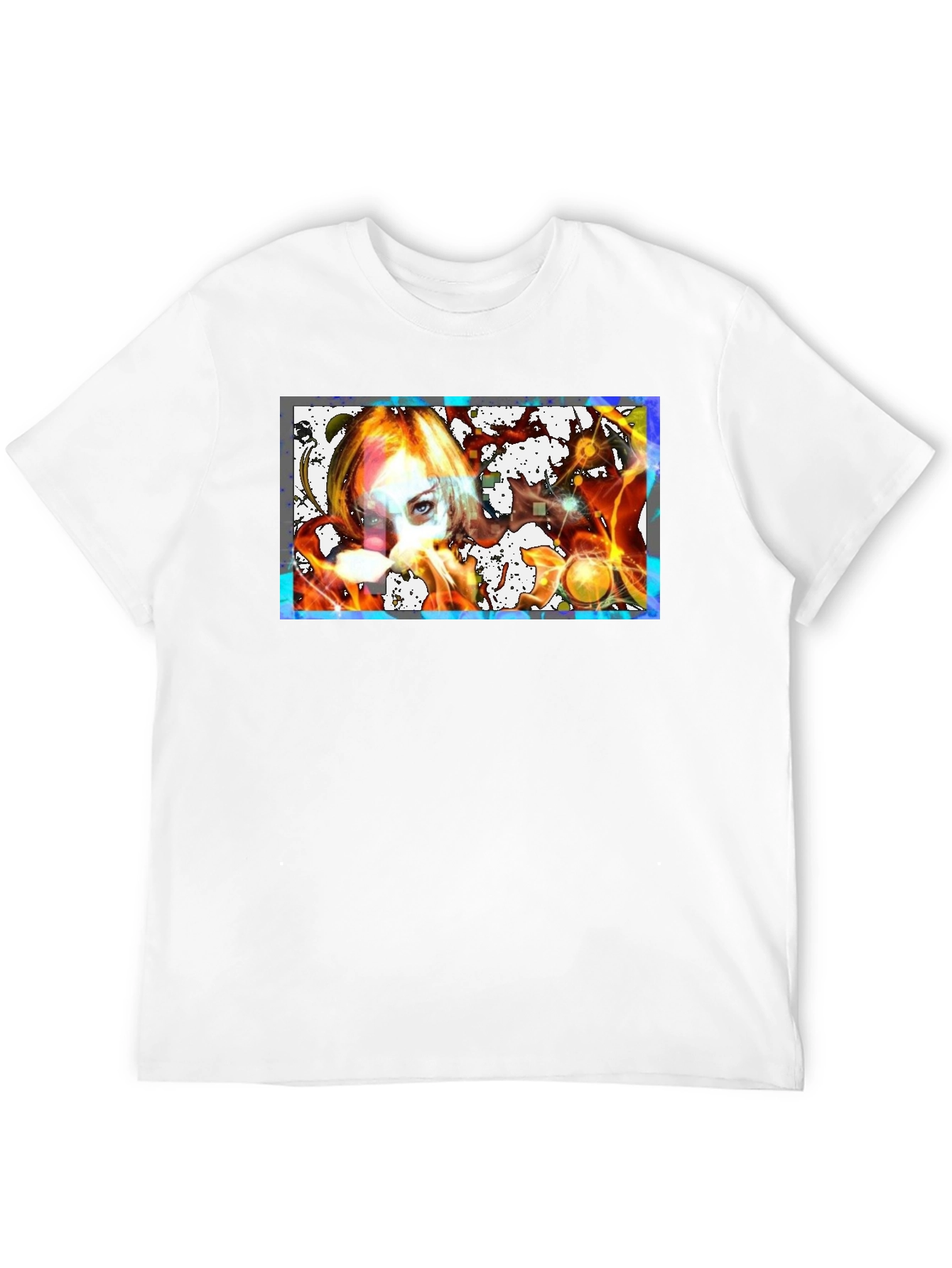 Black Artistic Graphic Print Black T-Shirt view 12