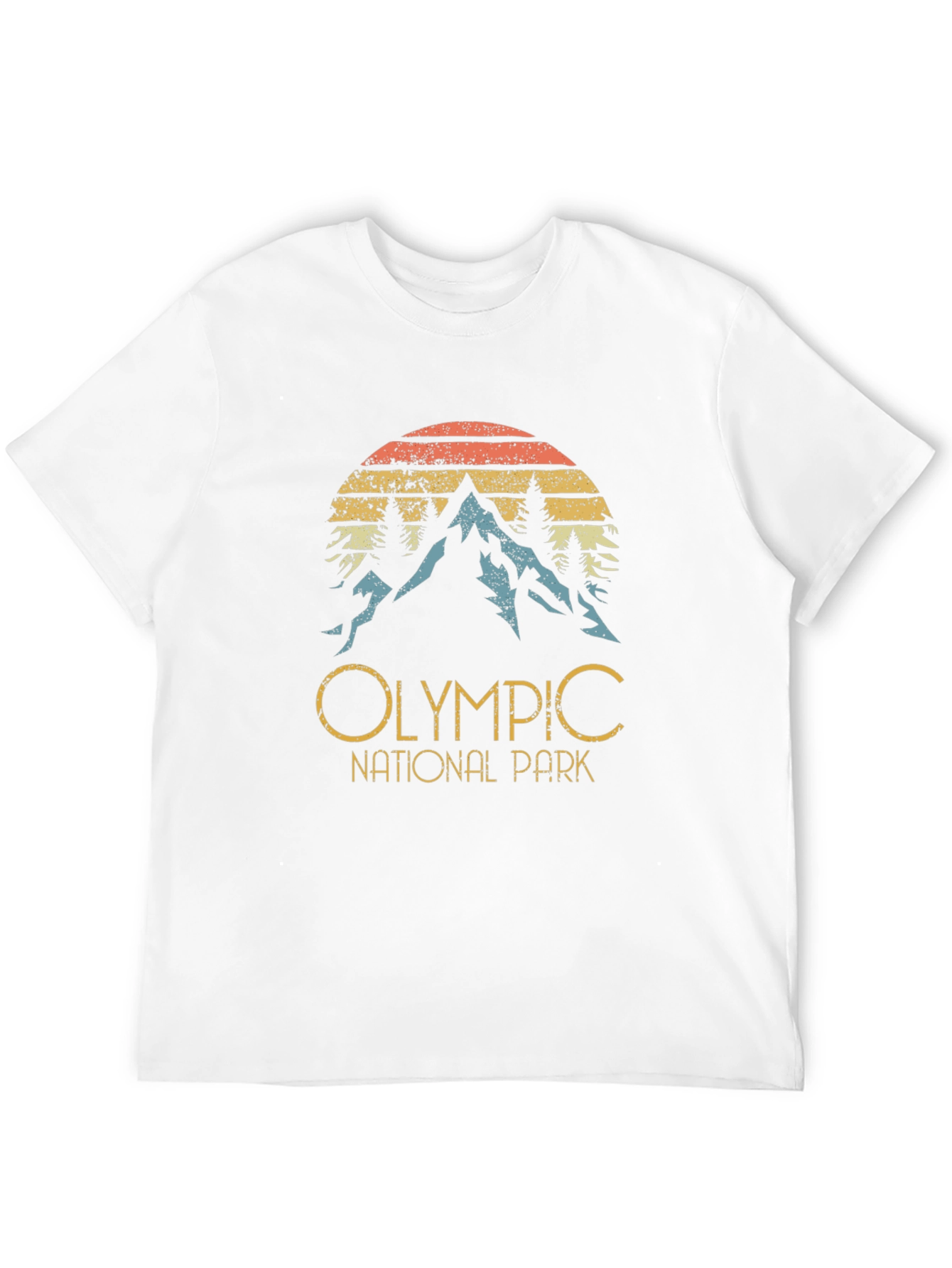 Black Olympic National Park Retro Graphic Tee view 12