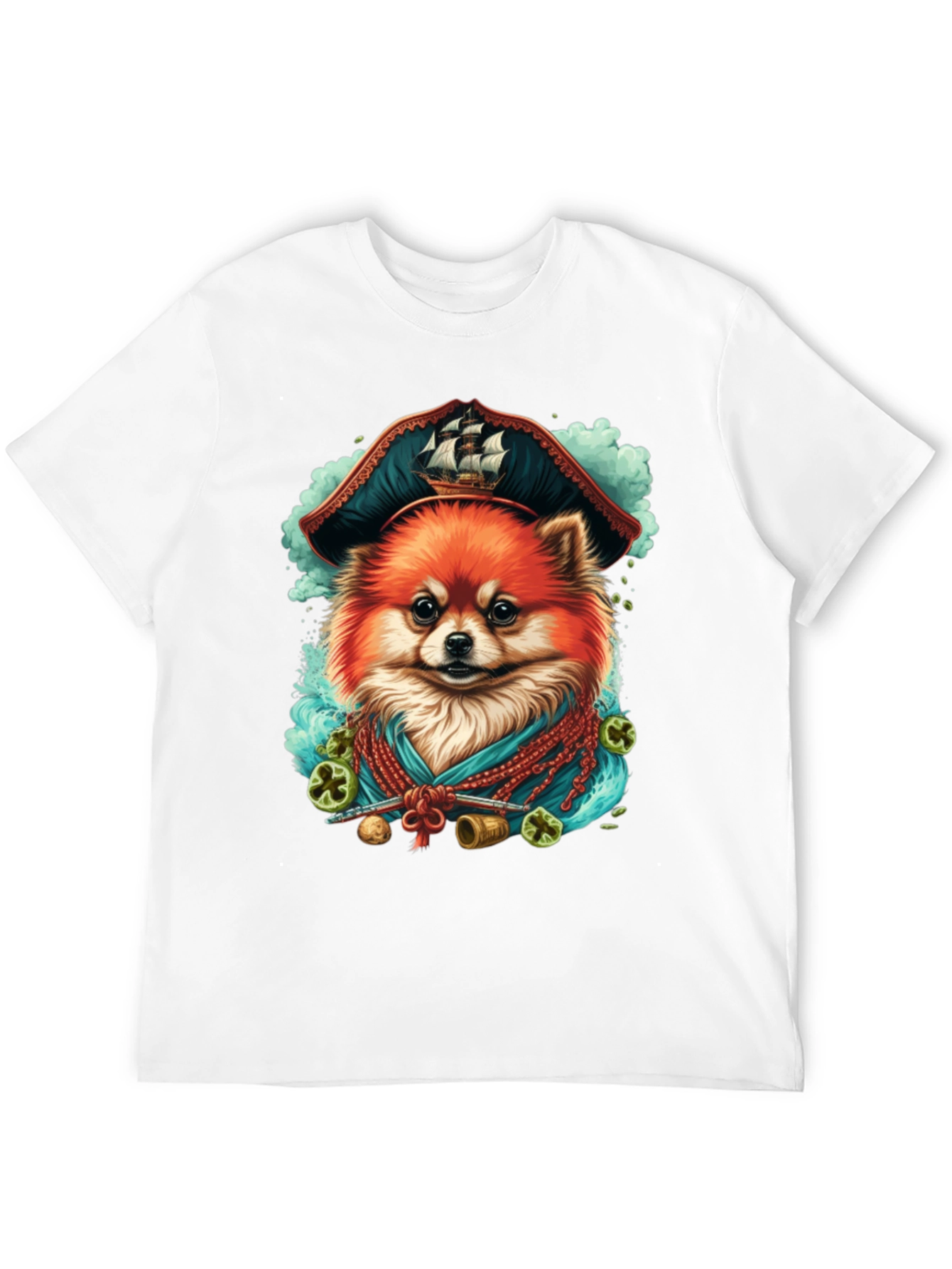 Pirate Dog T-Shirt - Pomeranian Pirate - 12