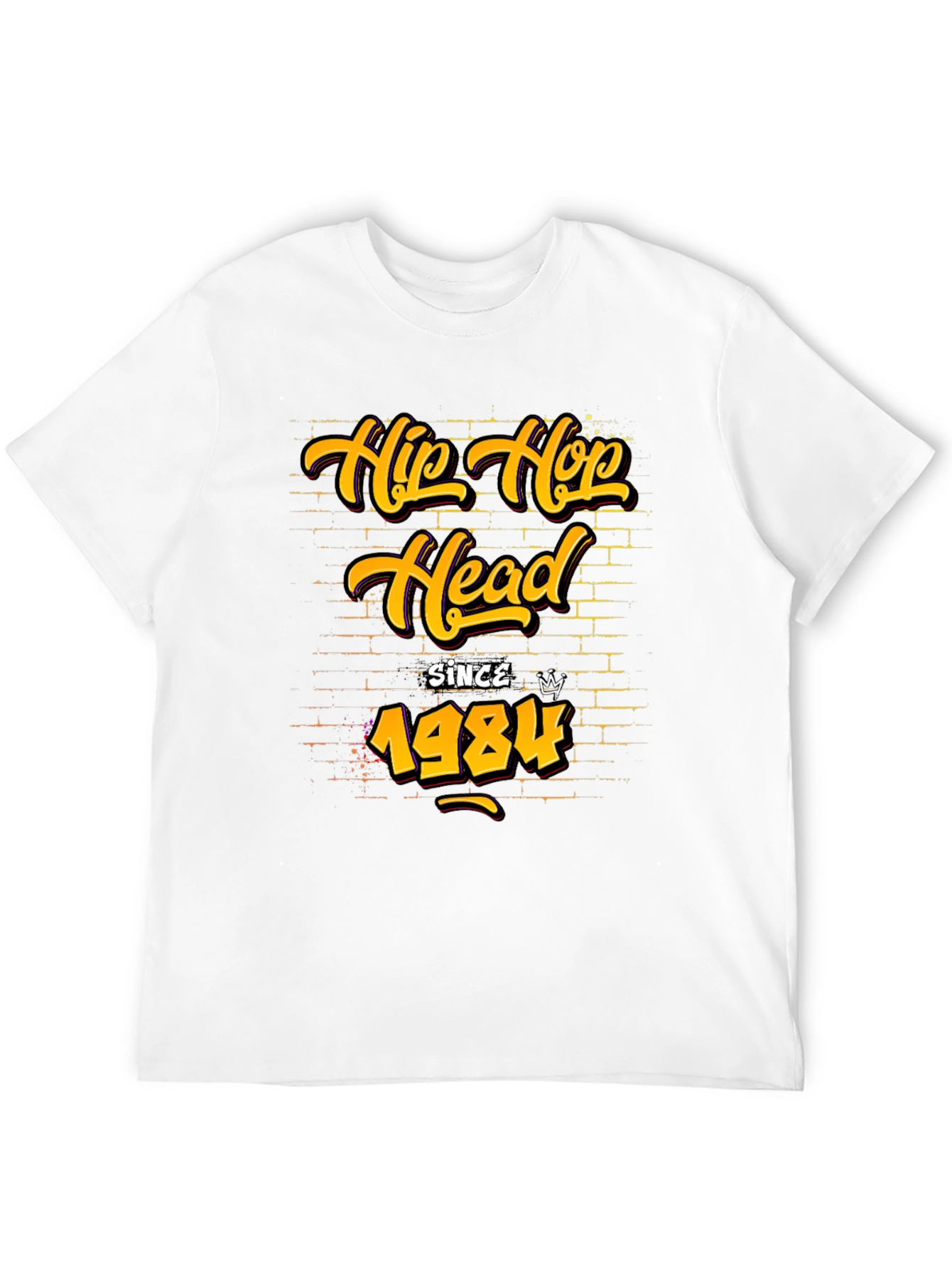 Black Hip Hop Head Since 1984 Graphic Tee view 12