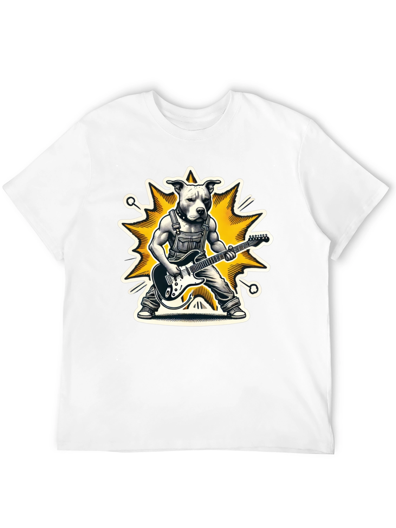 Black Dog Guitarist Graphic Tee - Rock On! view 12