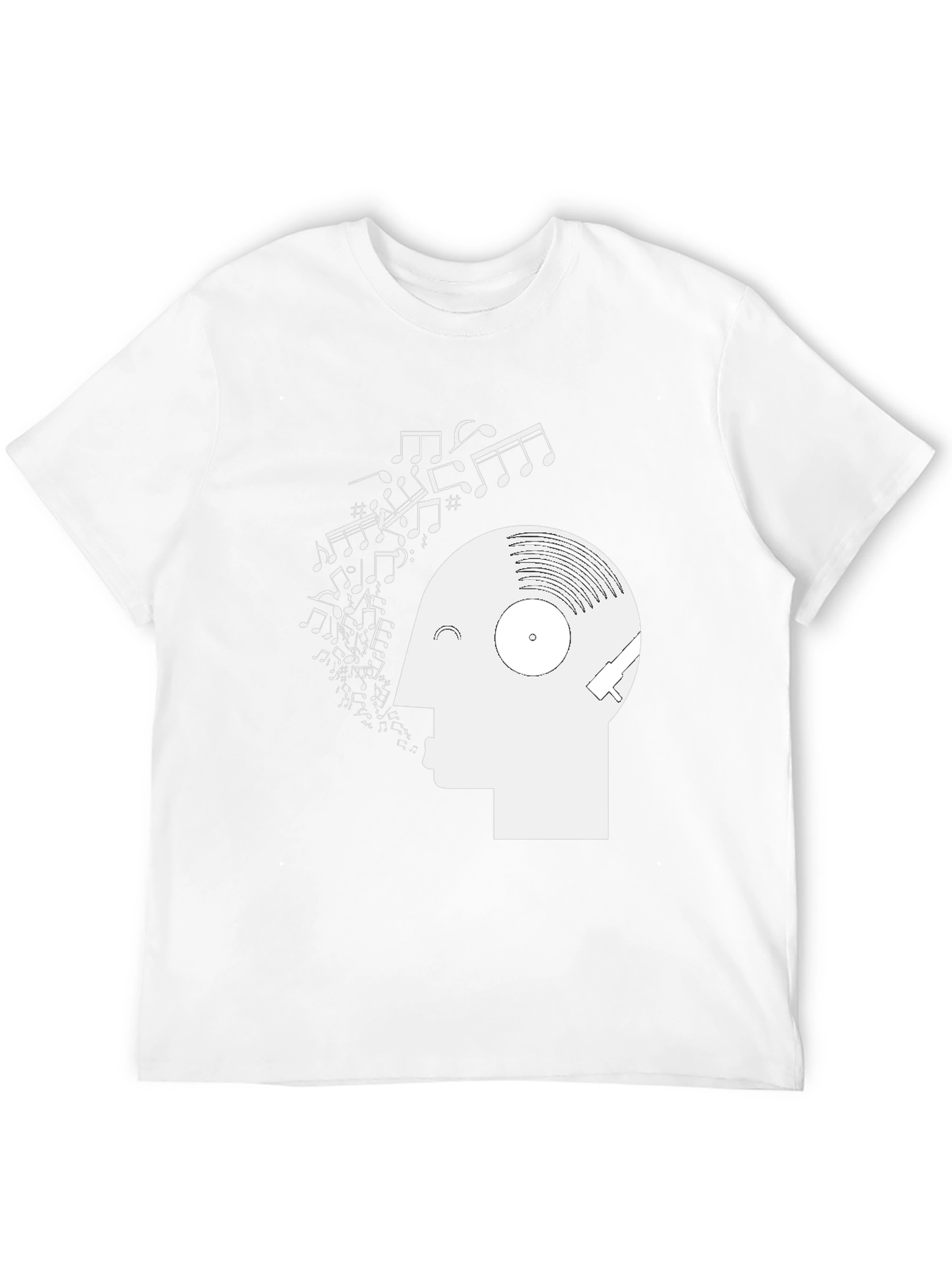 Black Musical Mind T-Shirt - Black Graphic Tee view 12