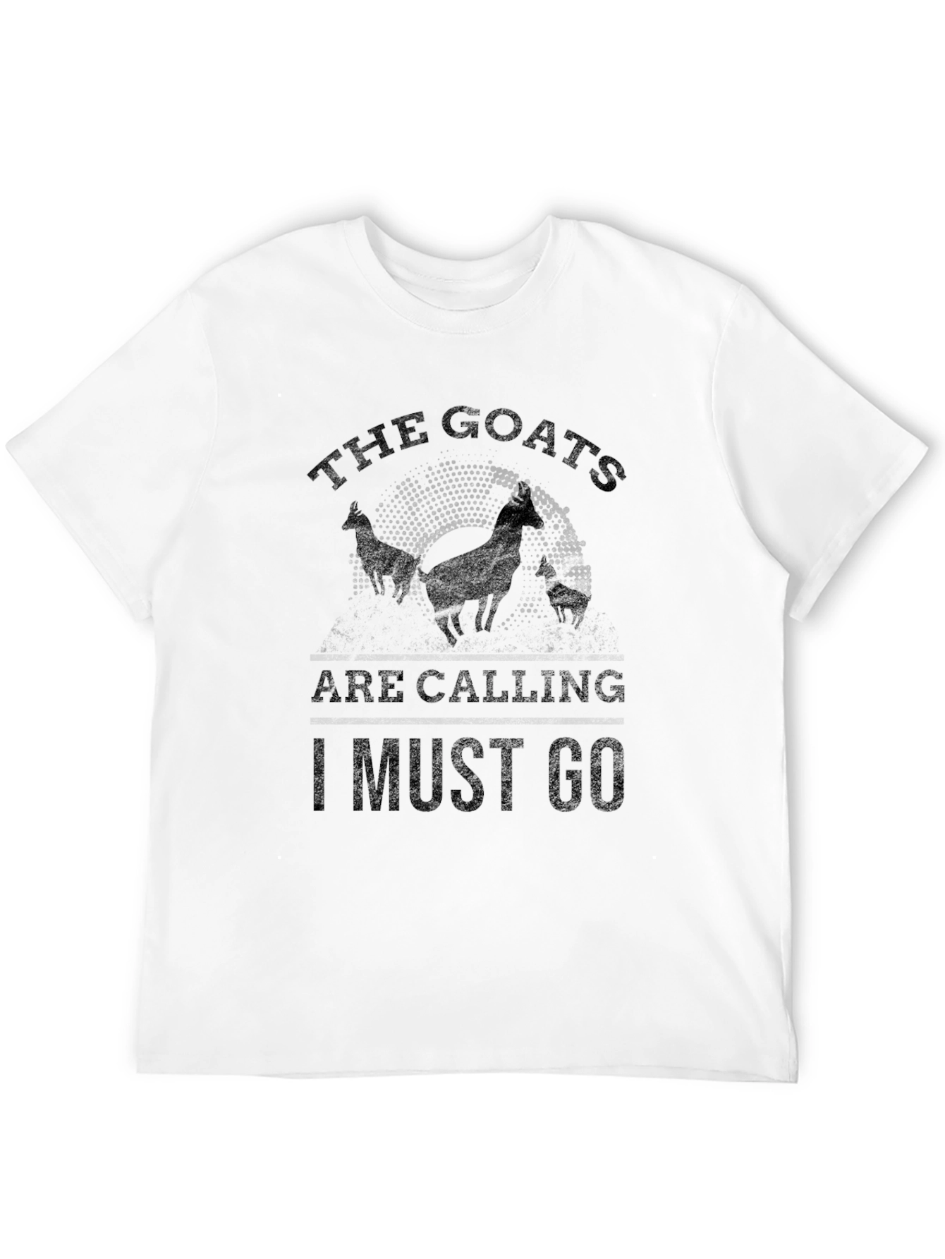 Black The Goats Are Calling T-Shirt view 12