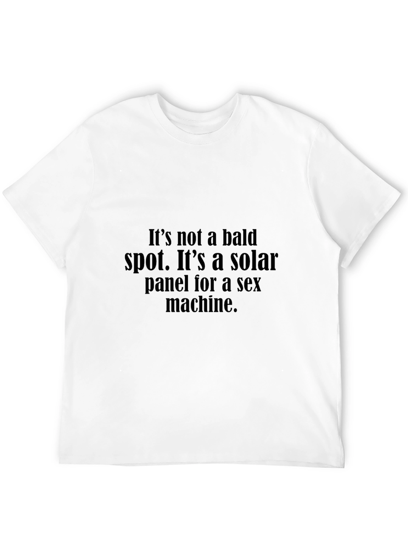Black Funny 'Solar Panel' Graphic Tee view 12