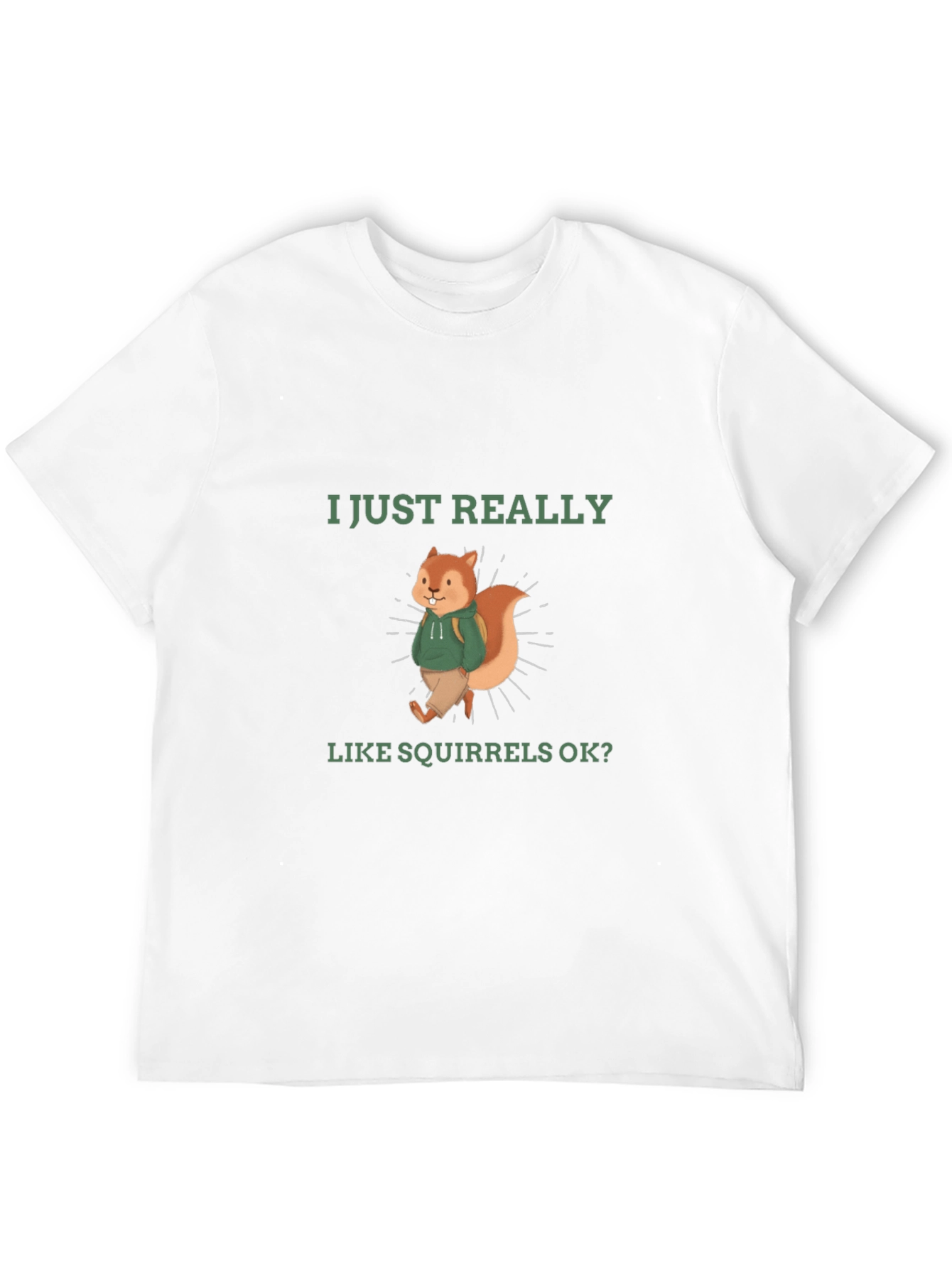 Black Squirrel Lover T-Shirt - Funny Cute Squirrel Design view 12