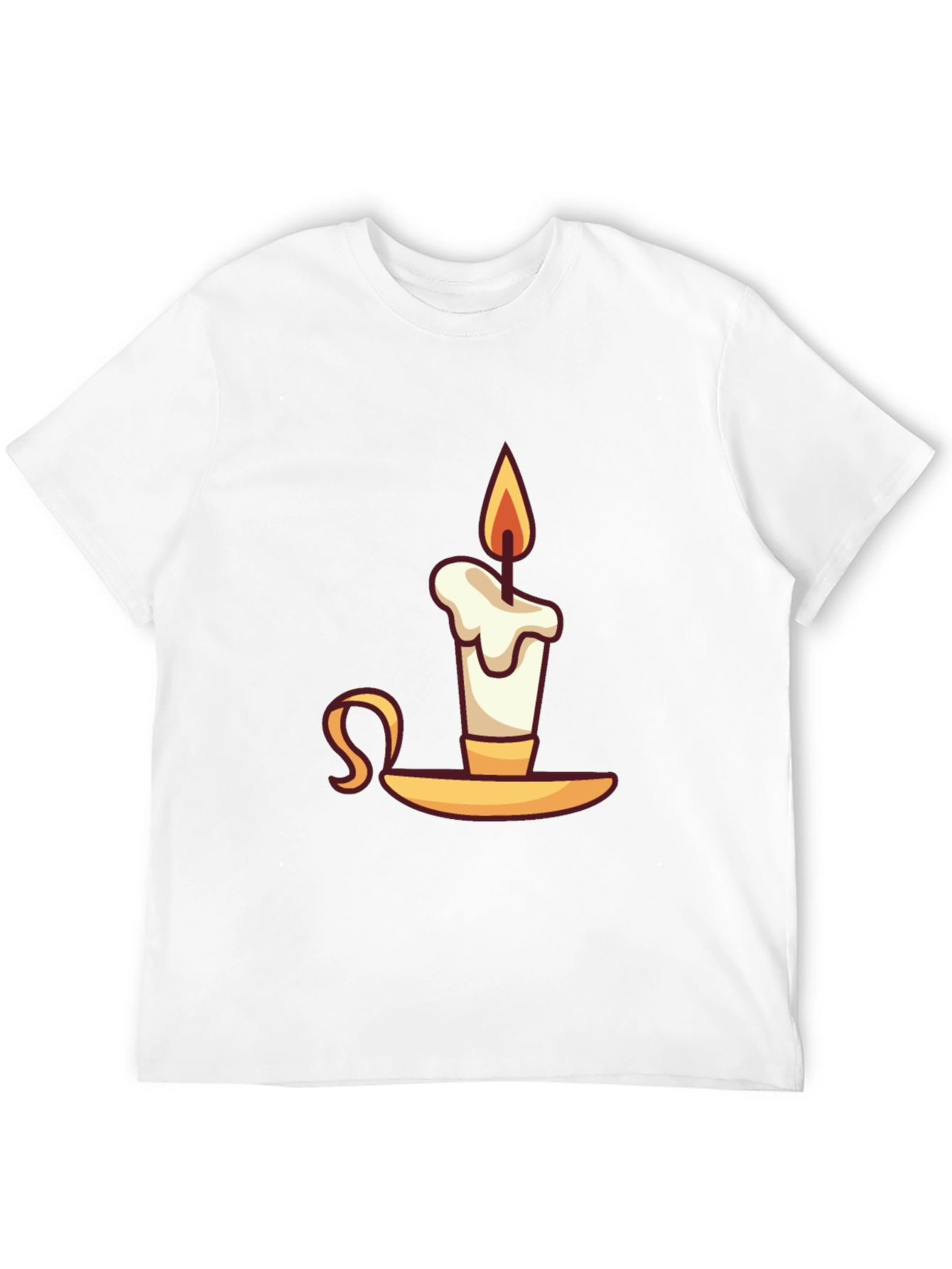 Black Novelty Candle Graphic T-Shirt view 12