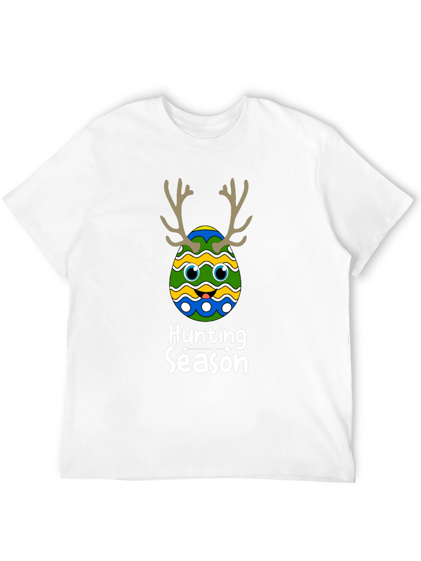 Camiseta Negra Divertida de Pascua para Caza