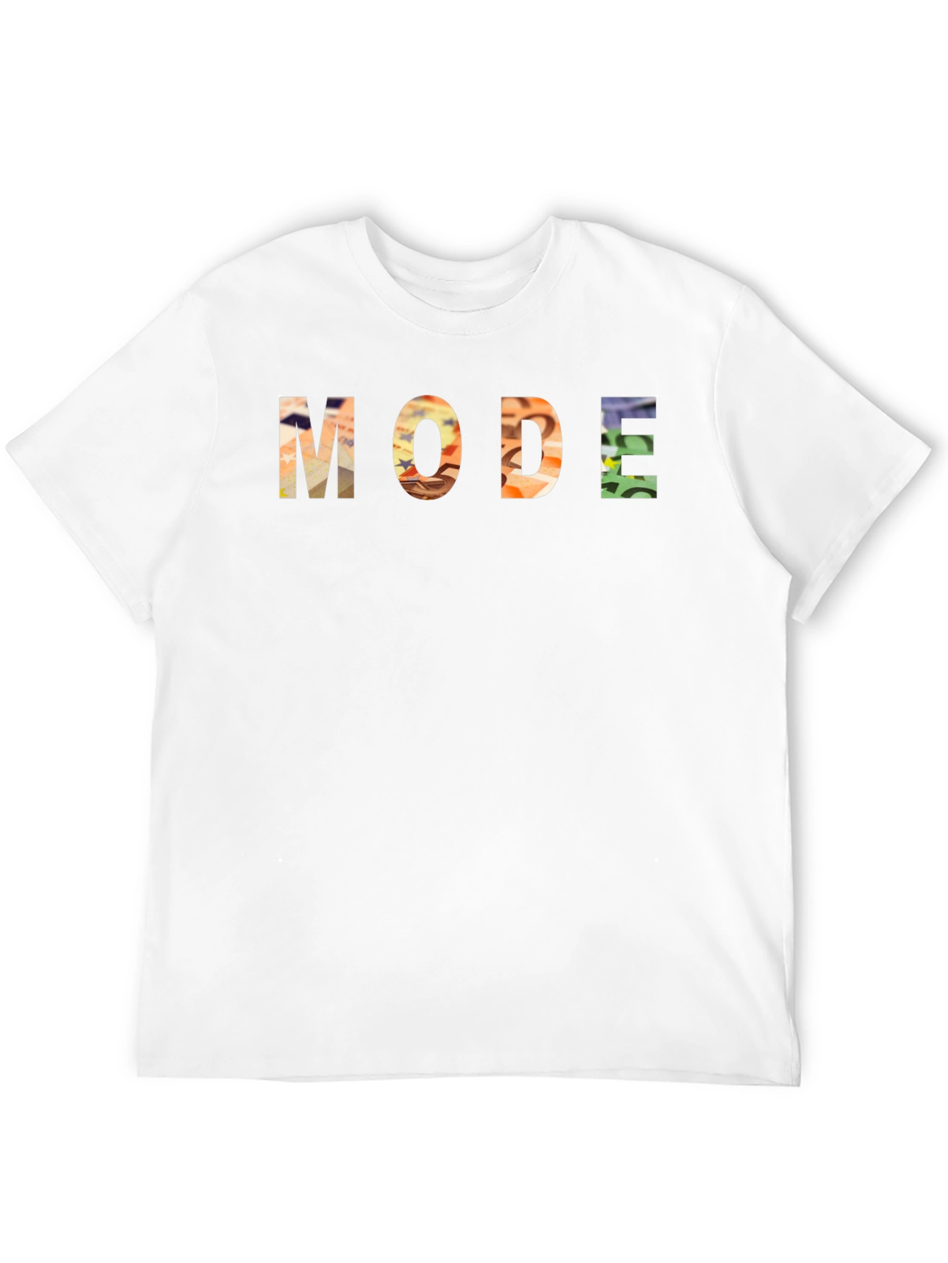 Black MODE Graphic Print Crew Neck T-Shirt view 12