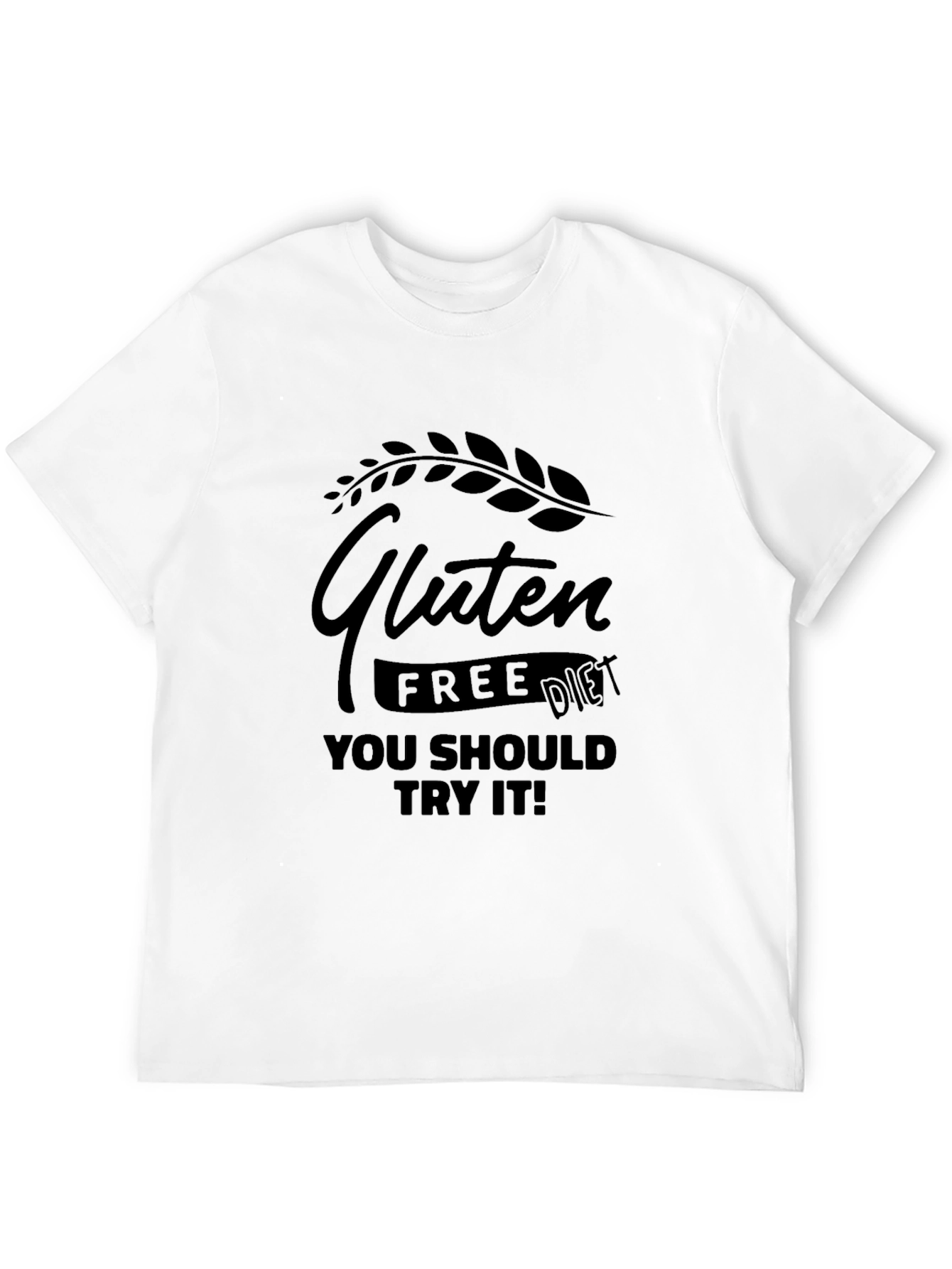 Black Gluten Free Diet T-Shirt - You Should Try It! view 12