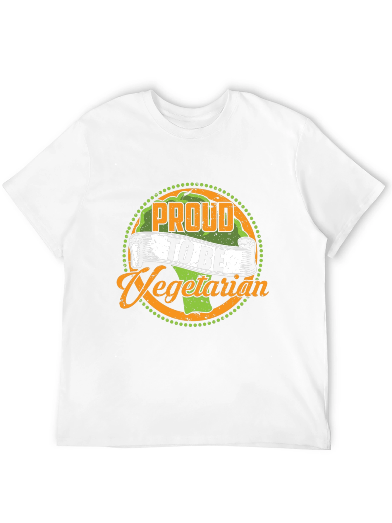 Black Proud to Be Vegetarian Graphic T-Shirt view 12