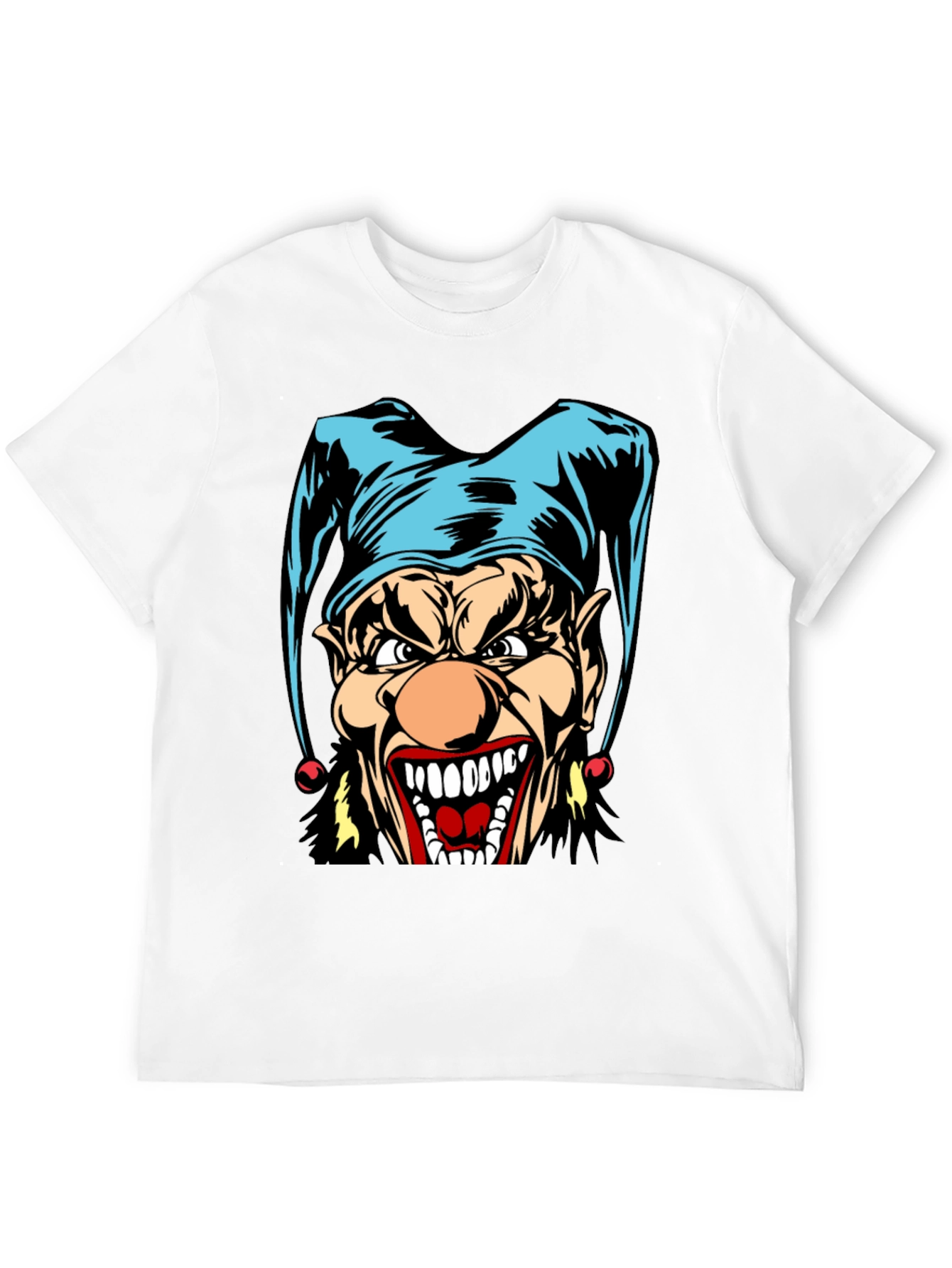 Black Evil Jester Graphic Tee view 12