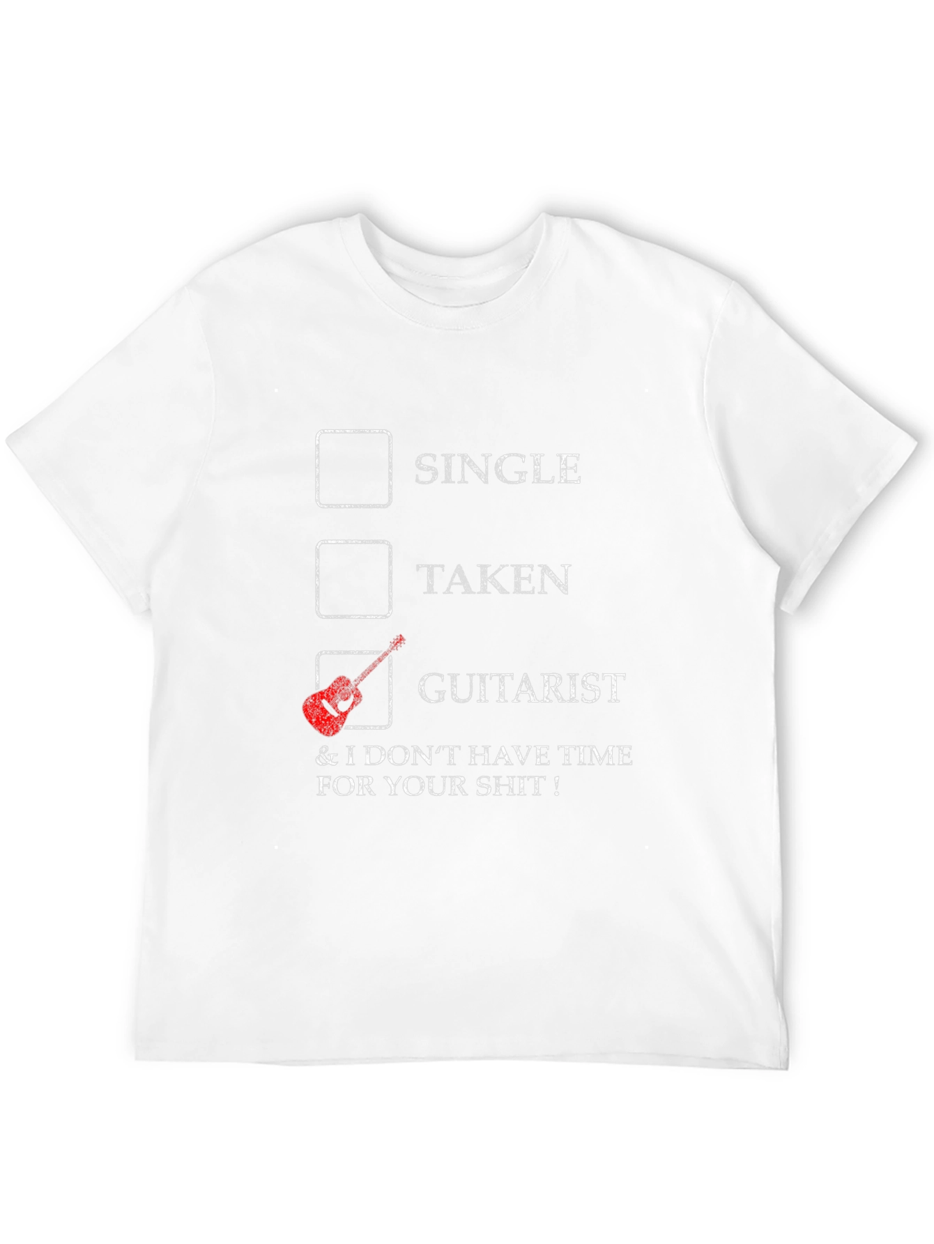 Black Guitarist T-Shirt - Single Taken Graphic Tee view 12