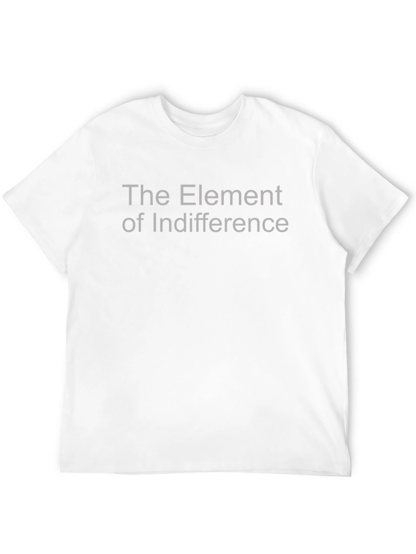 Black The Element of Indifference Graphic T-Shirt view 12