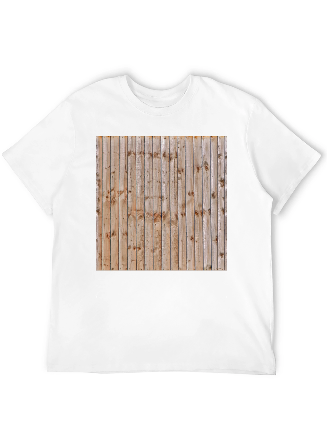 Black Wooden Pattern Graphic T-Shirt view 12