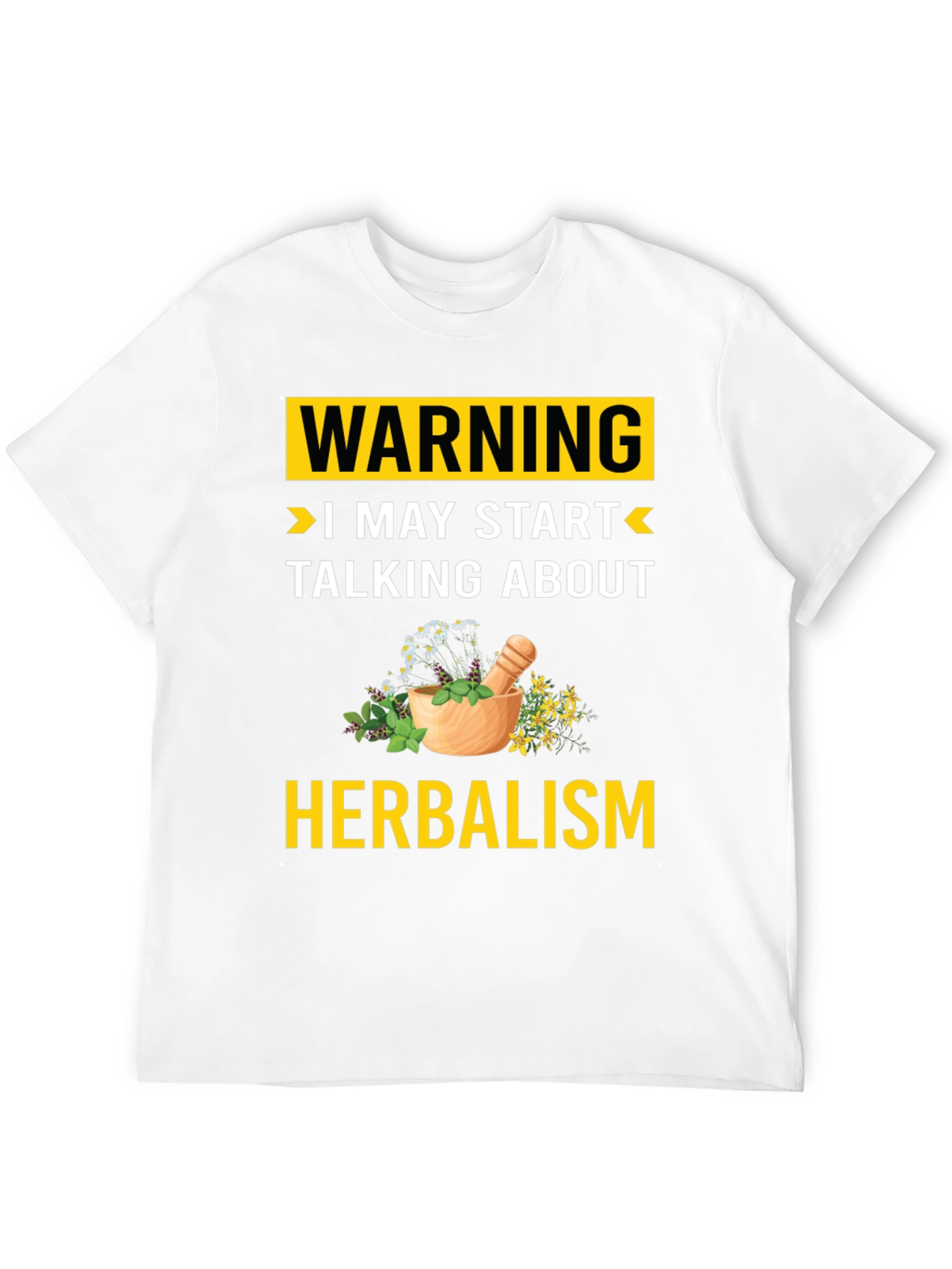 Black Herbalism Warning T-Shirt - Funny Herbalist Gift view 12