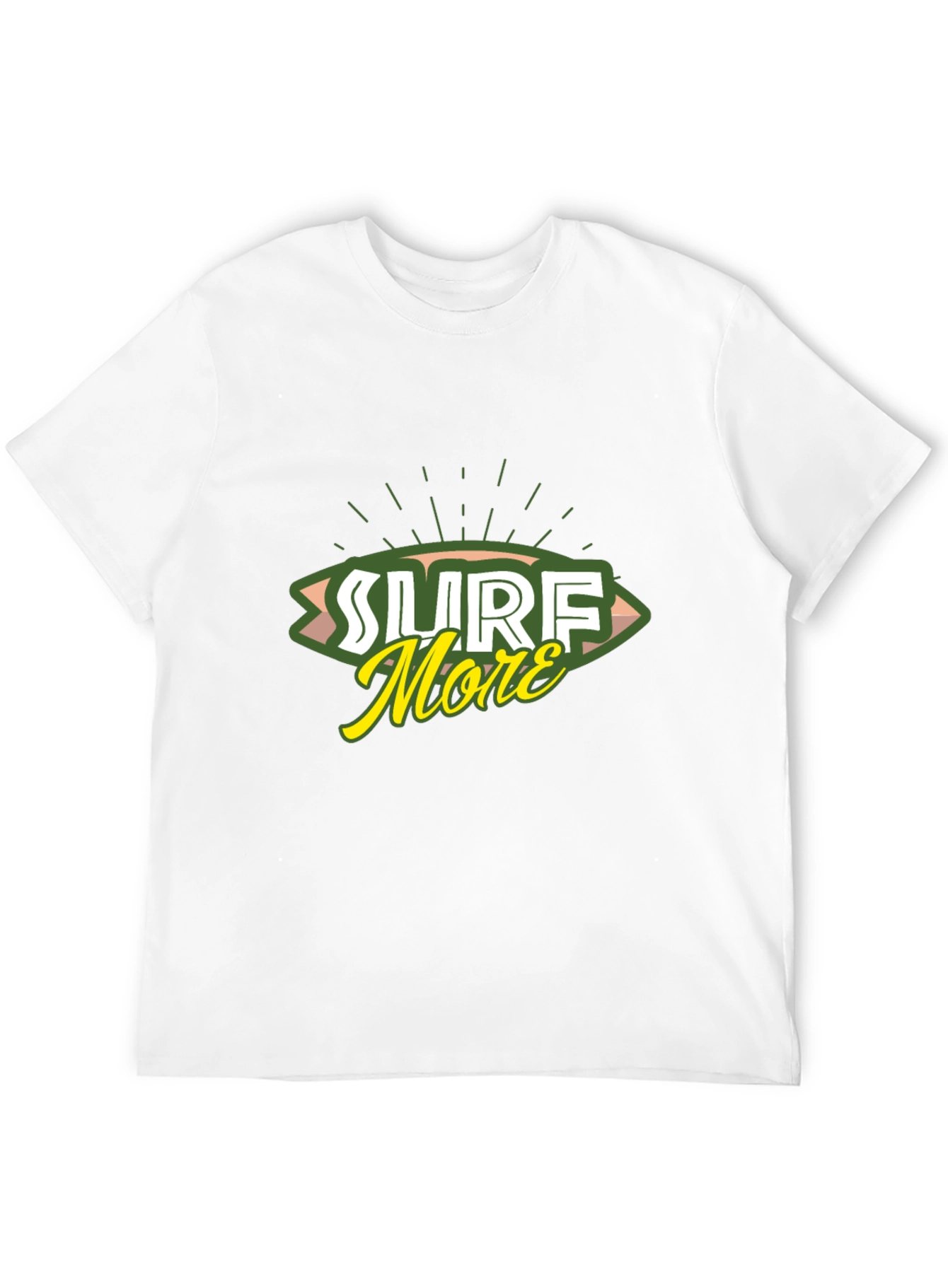 Black Surf More Graphic Tee - Black Cotton T-Shirt view 12