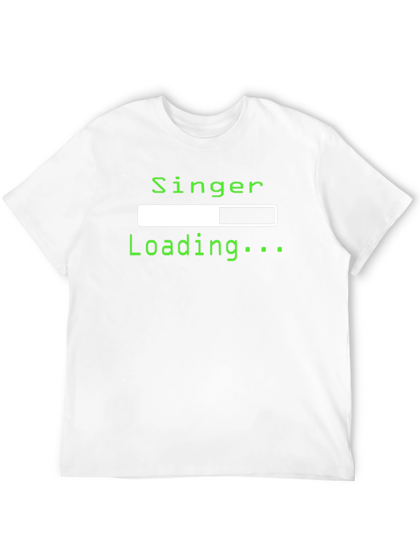 Black Singer Loading T-Shirt - Music Lover Tee view 12