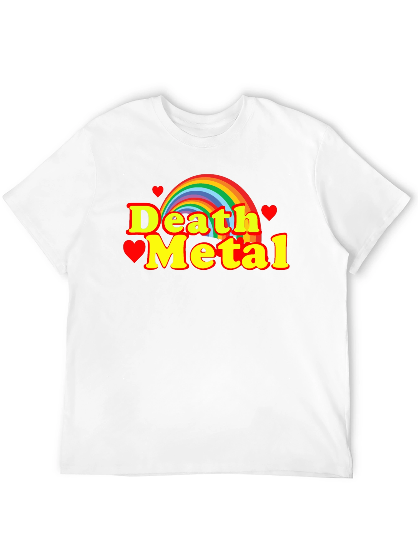 Black Rainbow Death Metal Graphic Tee view 12